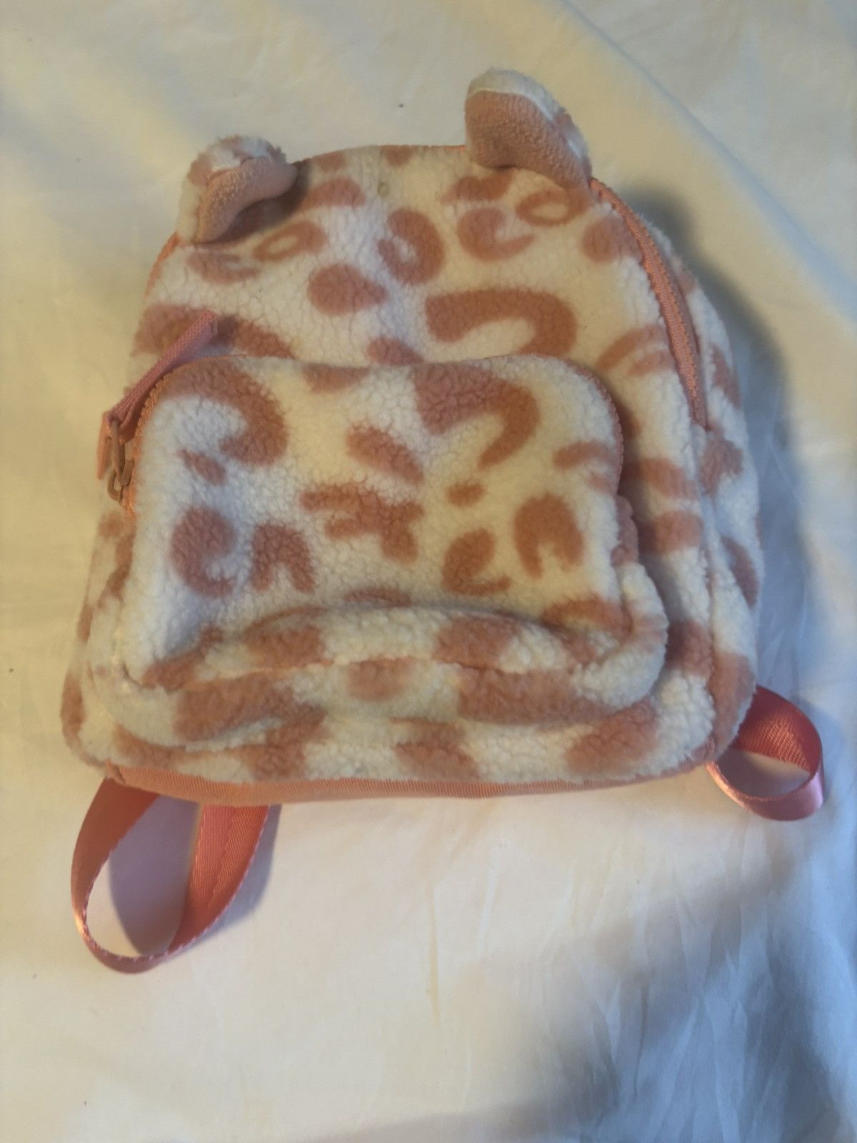 Other Animal Print Backpack with Ears Fleece AdjustableStrap Small Size ONE SIZE - 12 Thumbnail