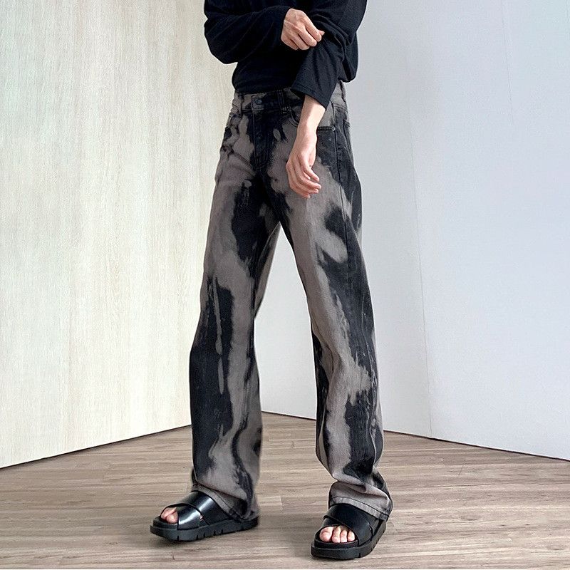 Japanese Brand × Jean Retro loose gradient straight tie dye jeans Size US 32 / EU 48 - 5 Thumbnail