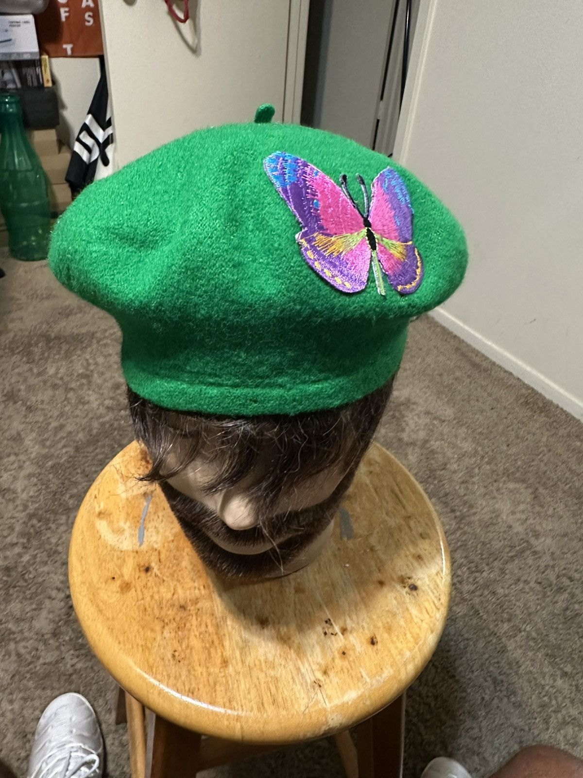 Epoch Vintage Epoch green butterfly “triple green” hat 00s Size ONE SIZE - 2 Thumbnail
