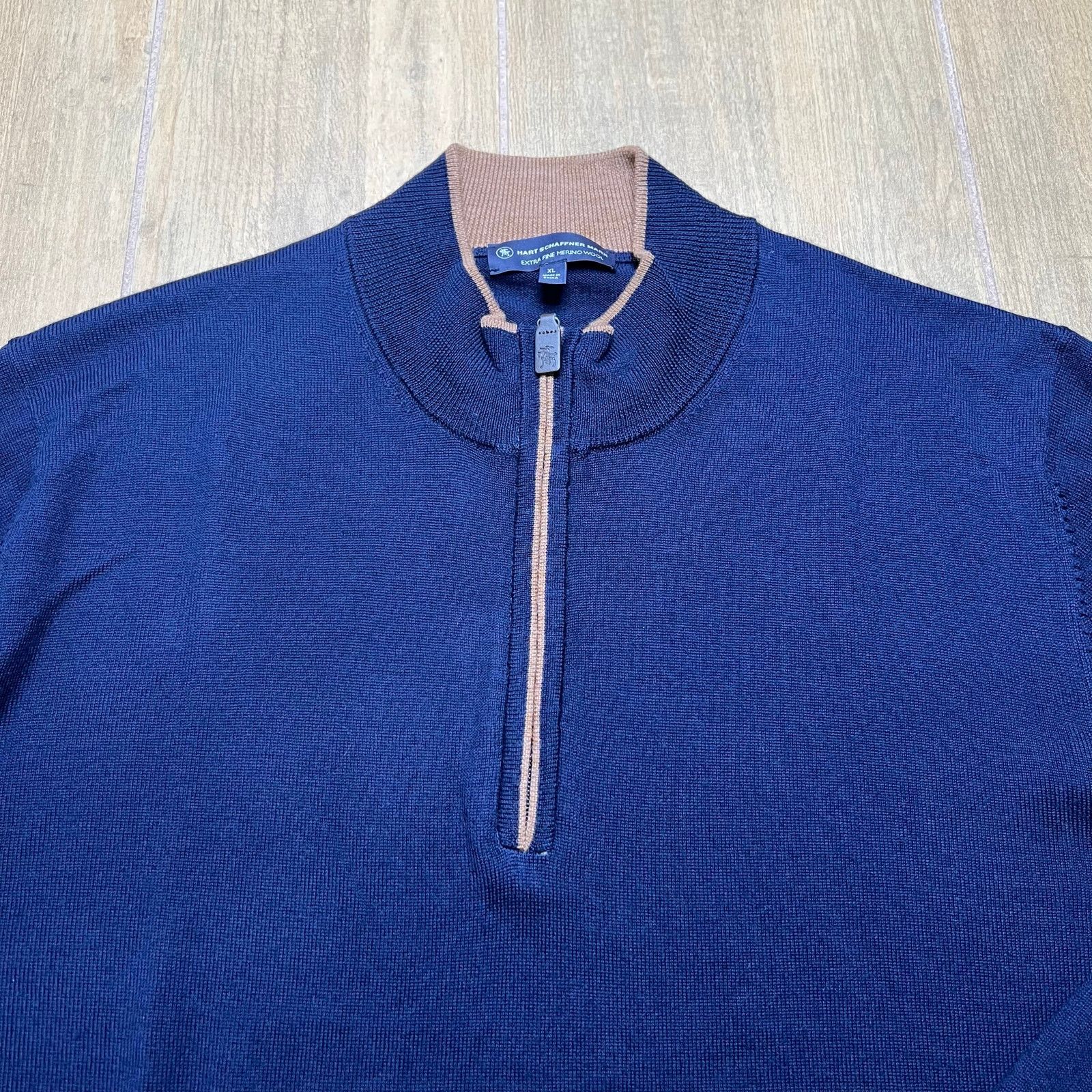 Hart Schaffner Marx Hart Schaffner Marx Extra Fine Merino Wool Sweater Mens XL Size US XL / EU 56 / 4 - 2 Thumbnail