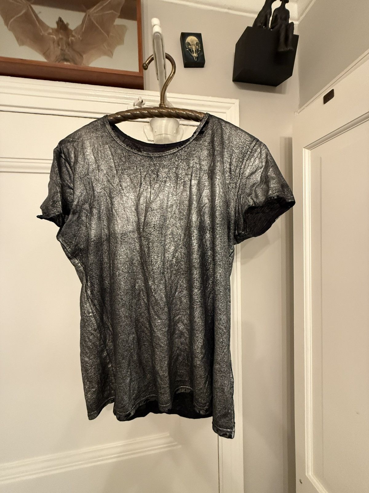 Rta RTÉ black distressed silver black T-shirt Size M / US 6-8 / IT 42-44 - 1 Thumbnail