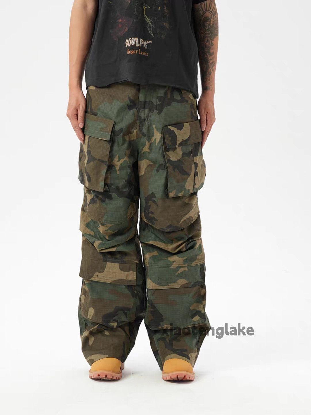 Vintage ltx loose baggy military outdoor tactical cargo pants Size US 32 / EU 48 - 2 Thumbnail