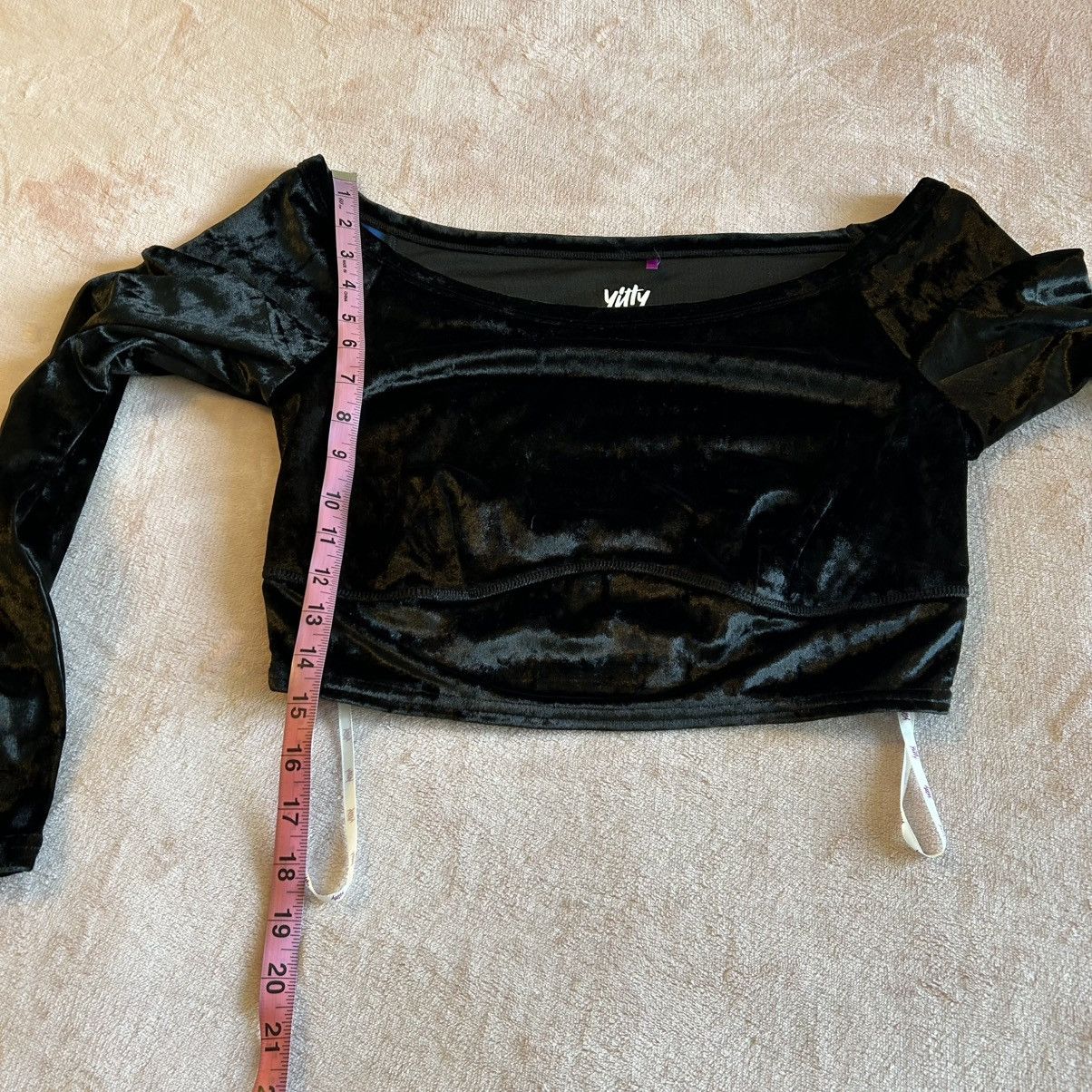 Other Yitty Plusshy Velvet Iconic Black Shaping Crop Top 1X Size XL / US 12-14 / IT 48-50 - 9 Thumbnail
