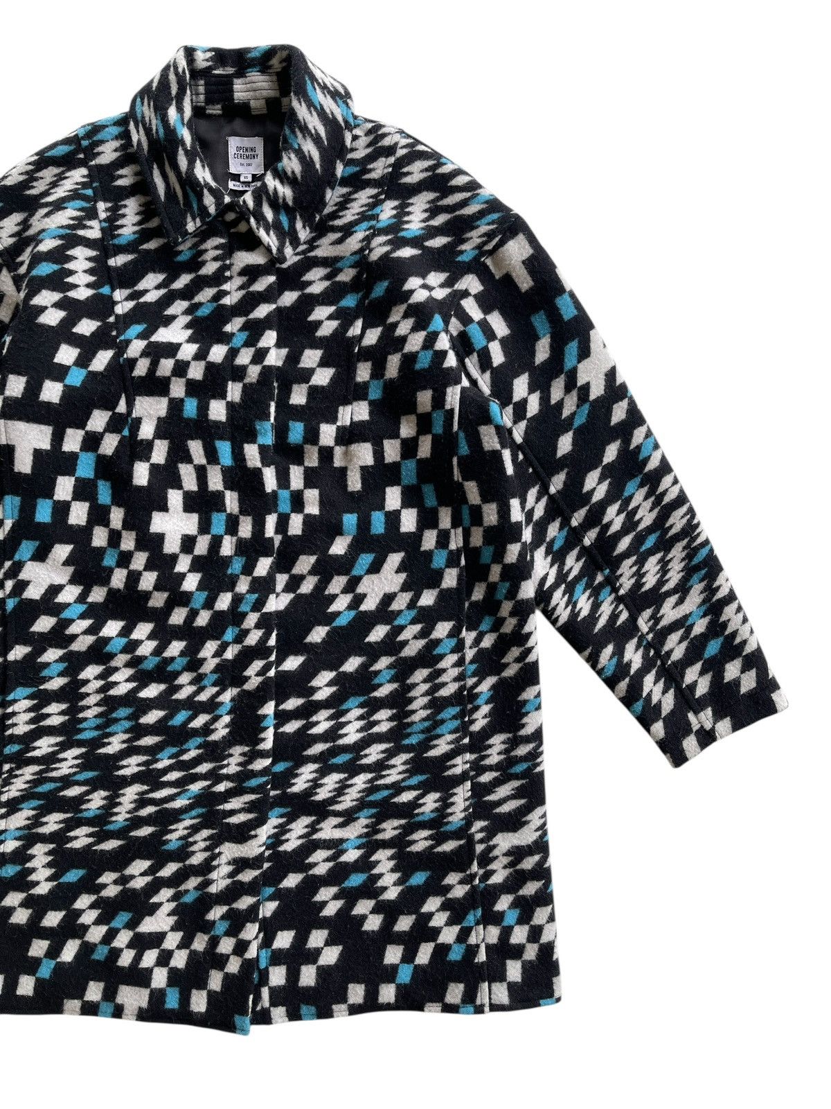 Opening Ceremony Opening Caremony Geometrical Wool Jacket Size XS / US 0-2 / IT 36-38 - 4 Thumbnail