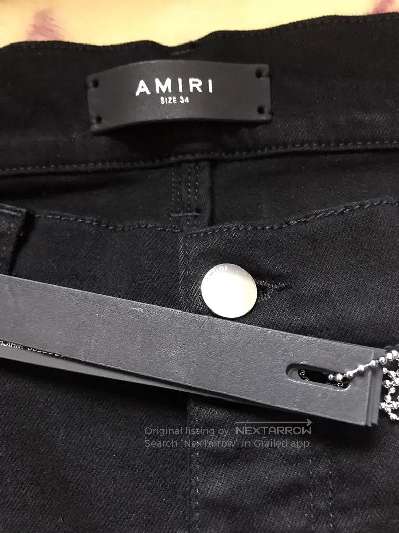 Amiri Amiri Classic High-End Ice Blue Diamond Destroyed Black De Size US 34 / EU 50 - 6 Thumbnail