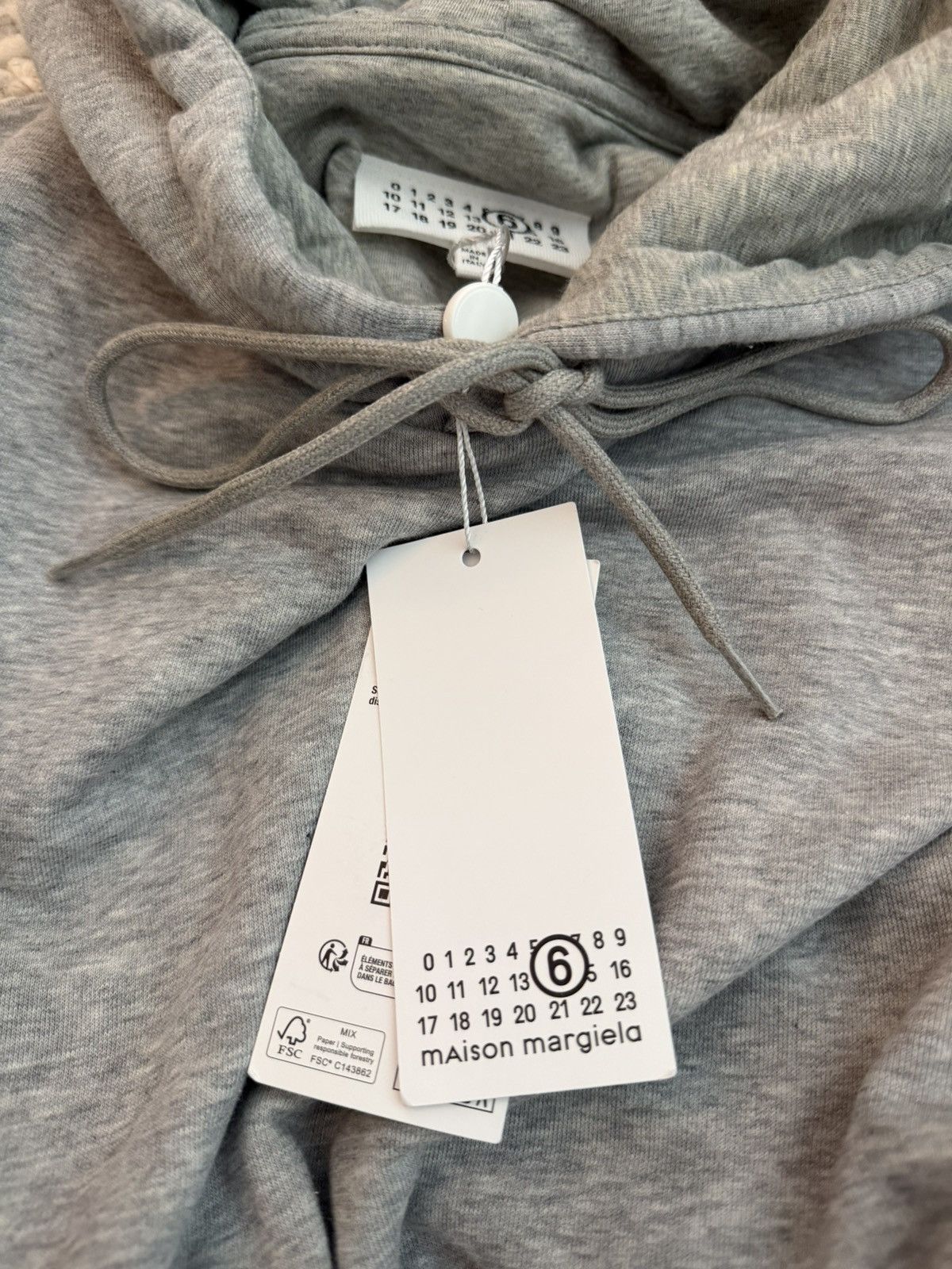Maison Margiela MM6 Maison Margiela Drawstring Hoodie Size US XL / EU 56 / 4 - 3 Thumbnail