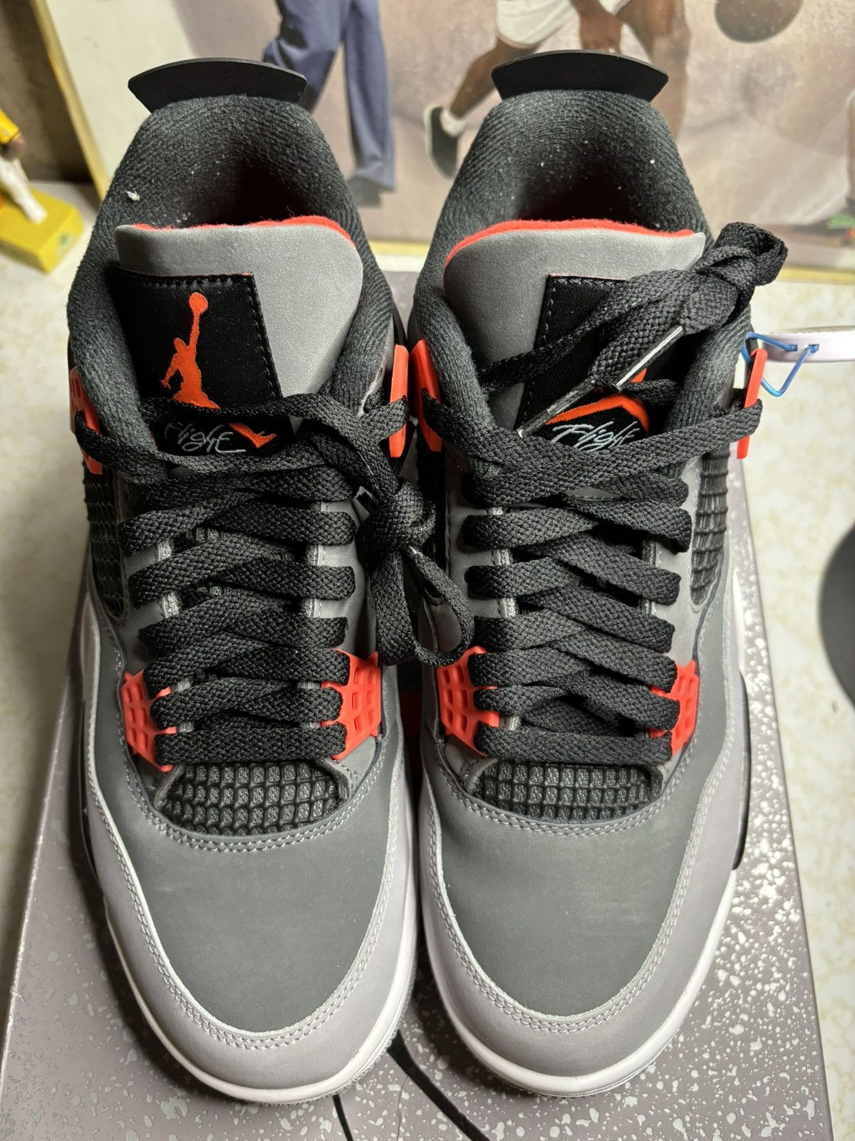 Jordan Brand Air Jordan 4 Retro Infrared Size US 9.5 / EU 42-43 - 2 Thumbnail