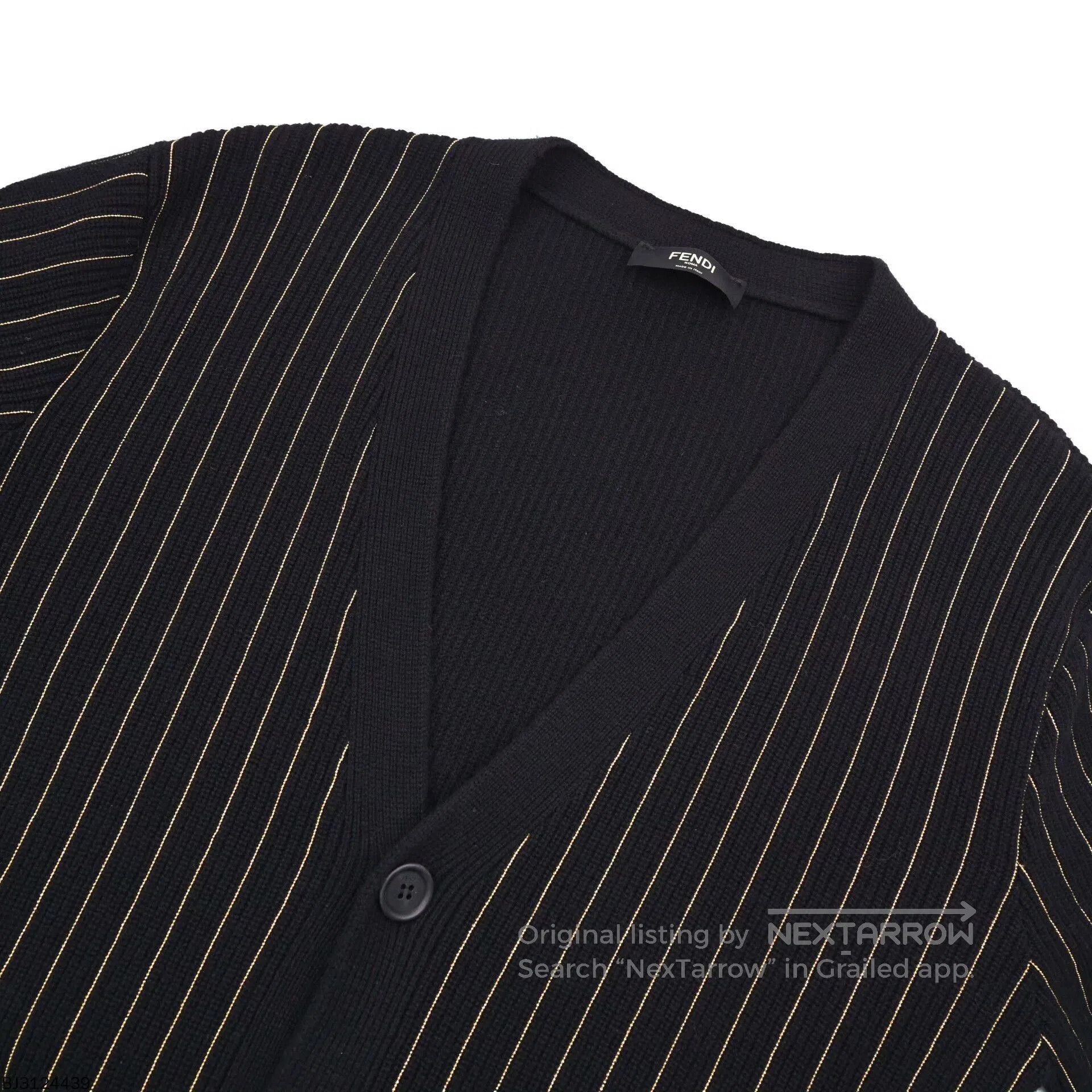 Fendi fendi v-neck knitted cardigan coat size 50. Size US M / EU 48-50 / 2 - 3 Thumbnail