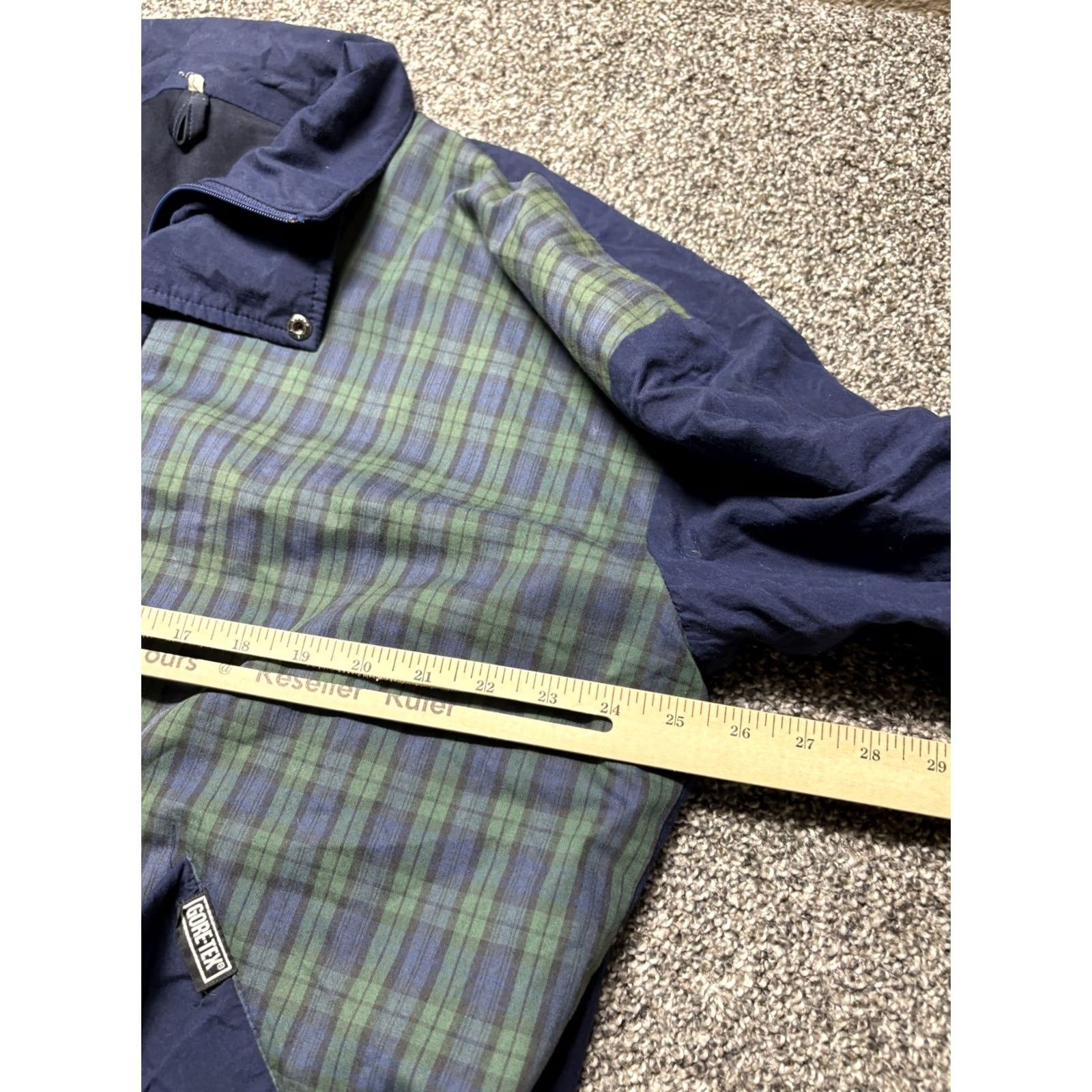 Etro VINTAGE ProQuip GoreTex Golf Jacket Mens L Green Tartan Plaid Wind Retro Snap Pocket Size US L / EU 52-54 / 3 - 5 Thumbnail
