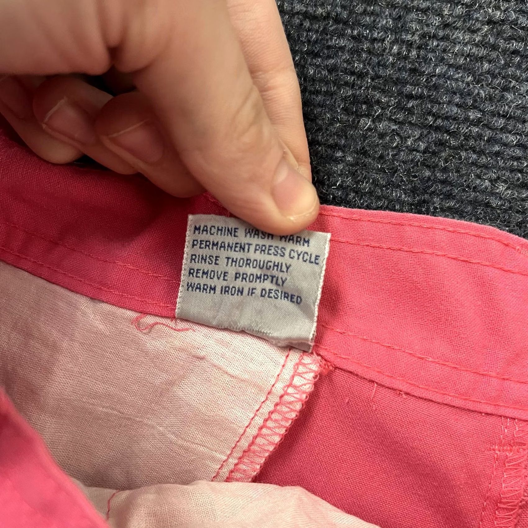 Vintage VINTAGE Cassie West Juniors 13/14 Pink Pleated Chino High Waist Shorts Size 34" / US 12 / IT 48 - 4 Thumbnail