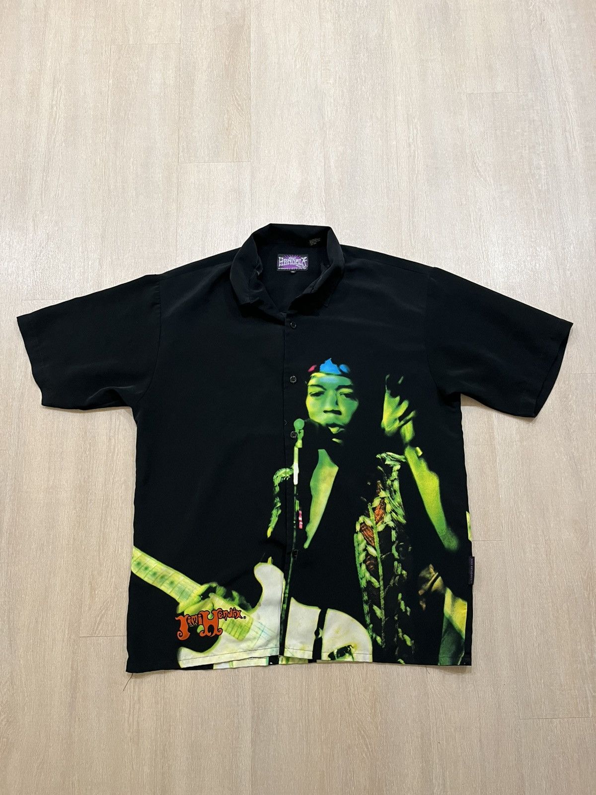Vintage Vintage Jimi Hendrix All Over Print Shirt Size US XL / EU 56 / 4 - 1 Thumbnail