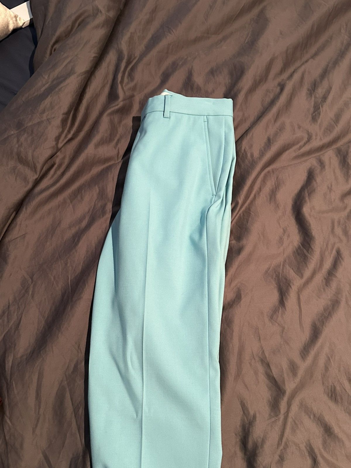 Gucci Rare Gucci Turquoise Trousers as seen on Harry Styles Size US 31 - 3 Thumbnail