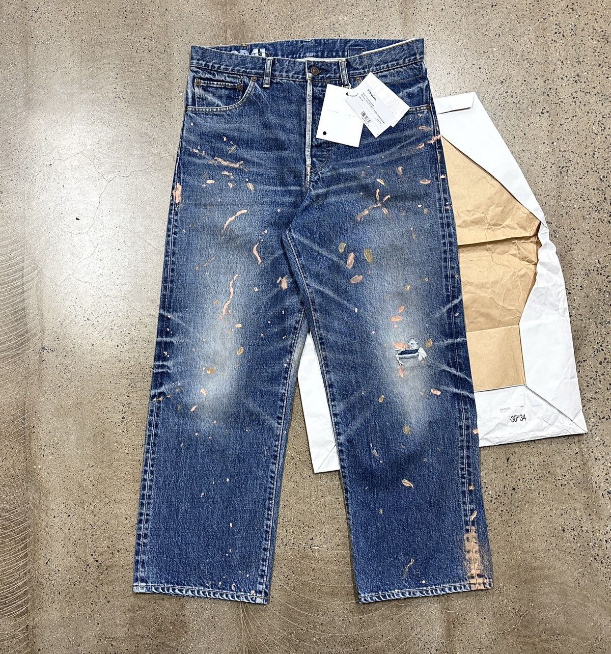 Visvim Visvim 24aw Social Sculpture 01 Wide D41 Damaged 41 01.3D41 Size US 34 / EU 50 - 1 Thumbnail