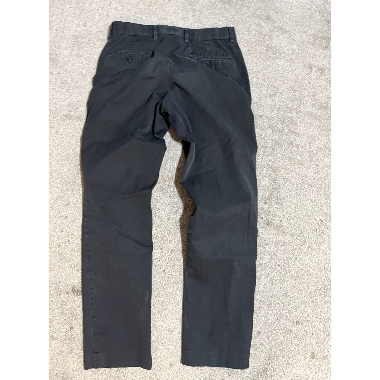 Express Express Photographer Dress Pants Mens Size 34x32 Black Regular Straight Front Cotton Canvas Size US 34 / EU 50 - 3 Thumbnail