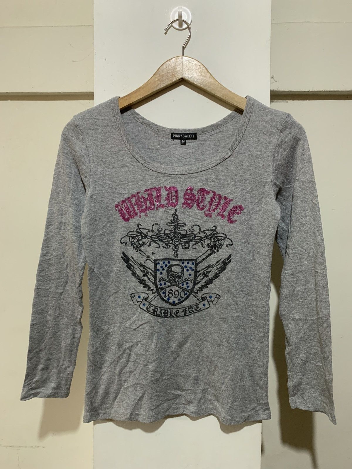 Hysteric Glamour Japanese Pink Sweety Longsleeve Tee Shirt Size US M / EU 48-50 / 2 - 1 Thumbnail