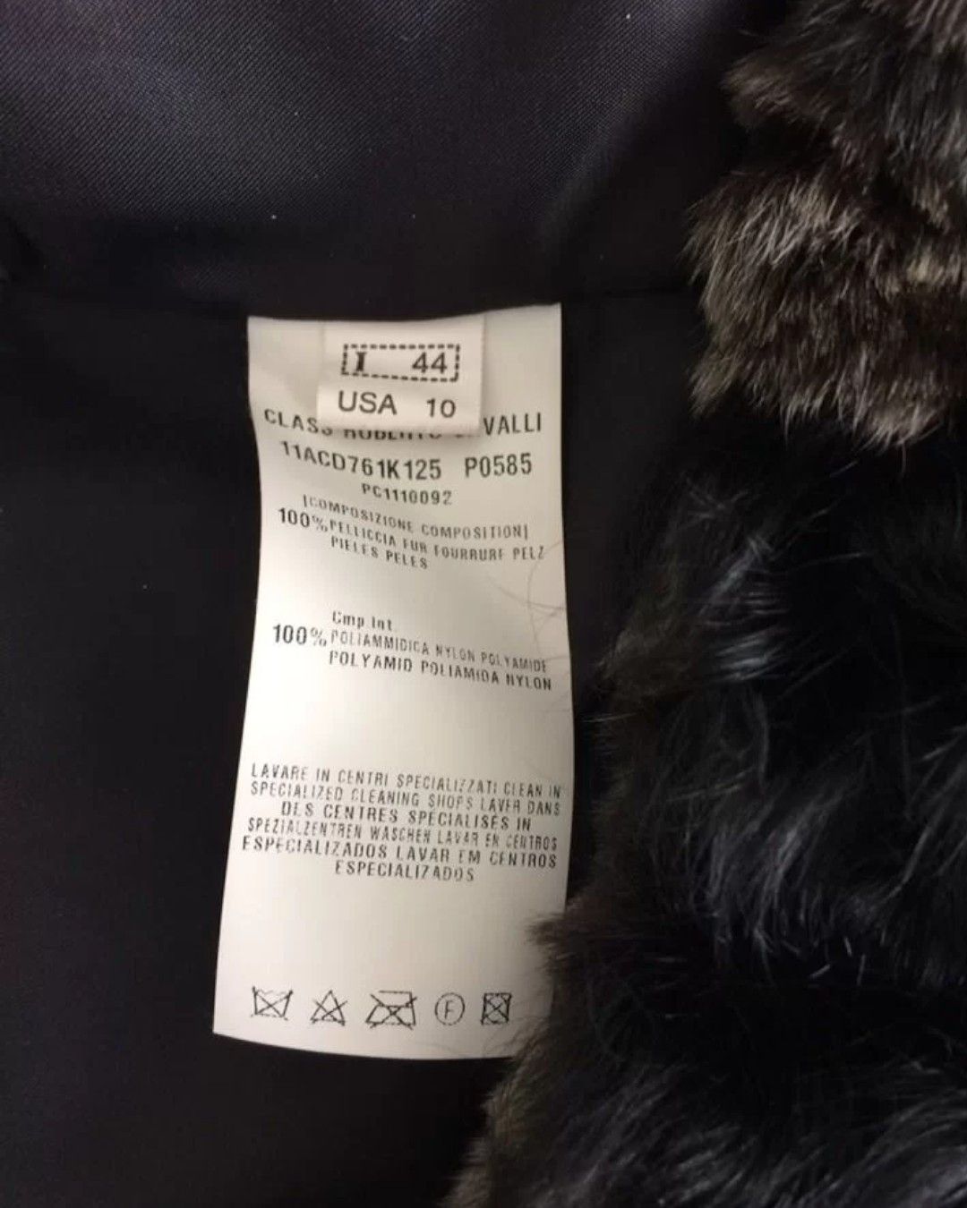 Roberto Cavalli ARCHIVE F/W 2011 REX RABBIT/LAMB/RACCOON/KARAKUL FUR COAT Size M / US 6-8 / IT 42-44 - 5 Thumbnail