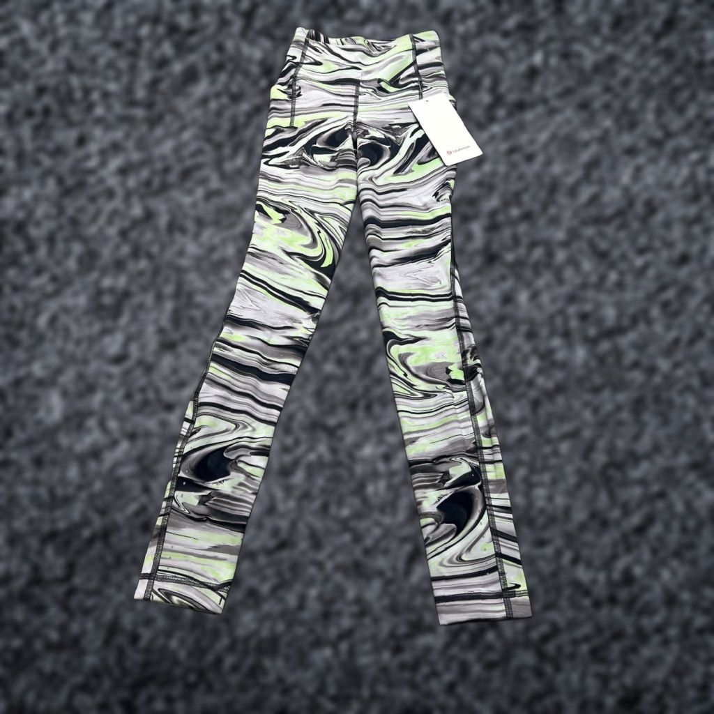 Lululemon Lululemon Speed Pants - Women - 0 - 28in - Multicolor Marble Green Gray - Pants - Activewear - Regular - Pull On - NWT Size 25" / US 0 / IT 36 - 1 Thumbnail