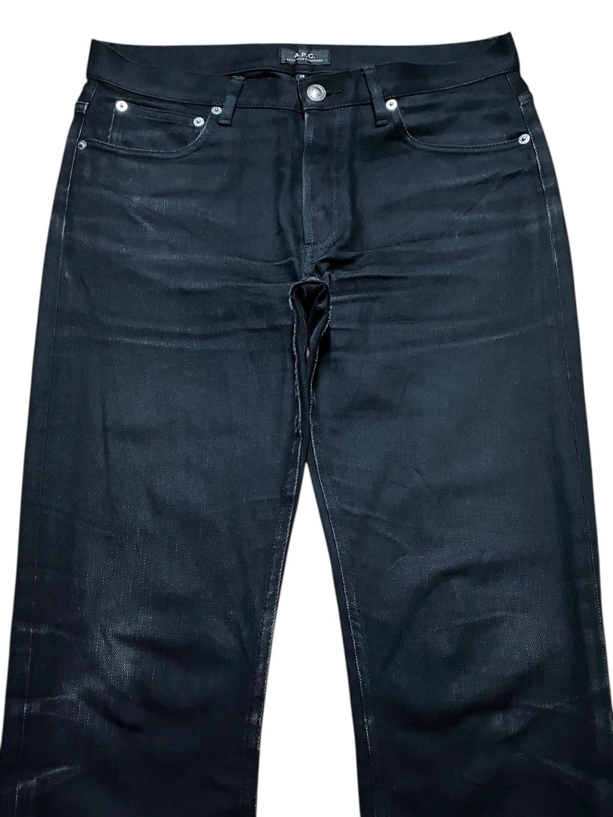 A.P.C. Vintage A.P.C Petit New Standard Black Denim Slim Fit Jeans Size US 31 - 3 Thumbnail