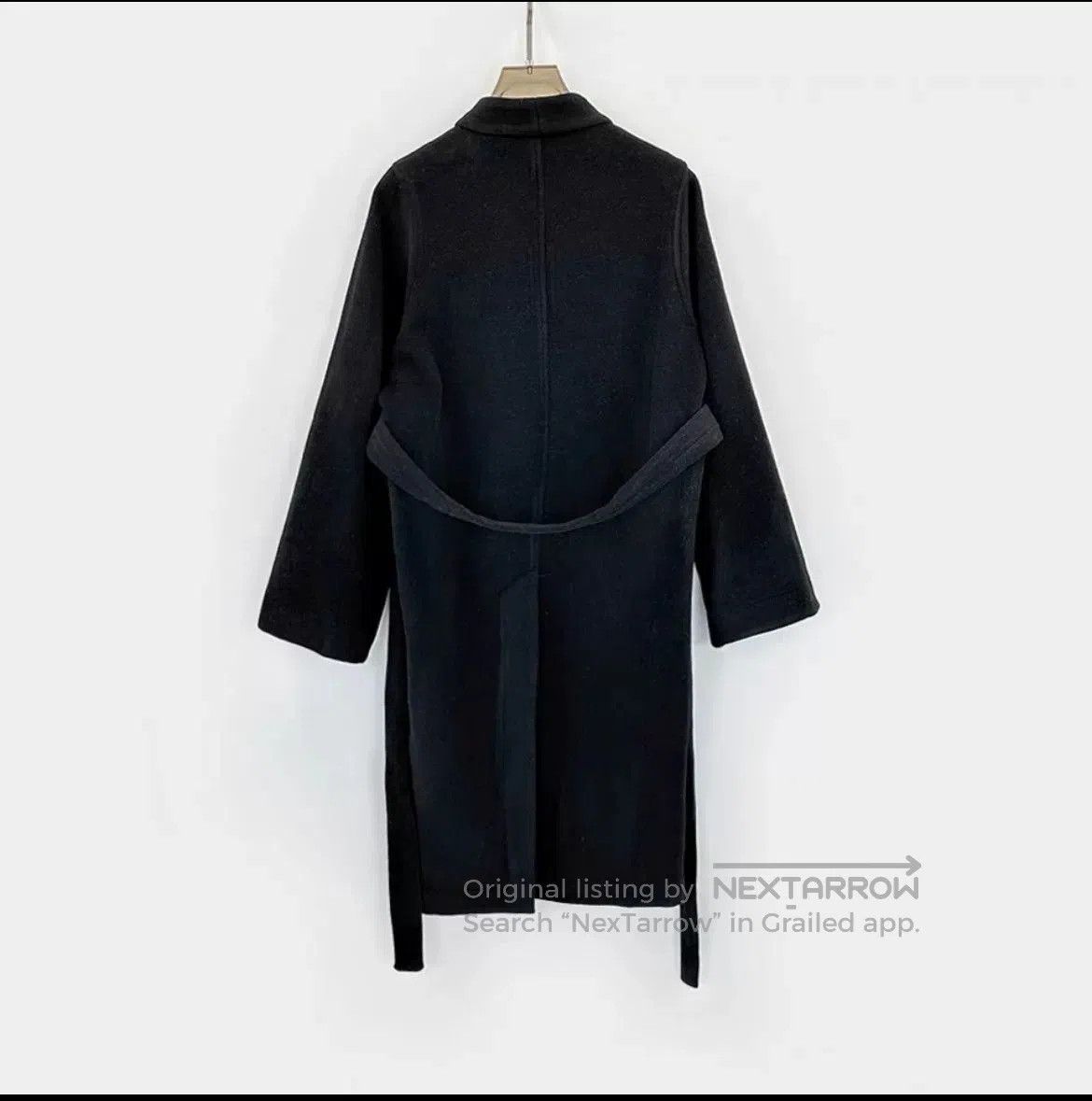 Rick Owens Rick Owens Dark Avant-Garde Wool Coat. Size S / US 4 / IT 40 - 8 Thumbnail