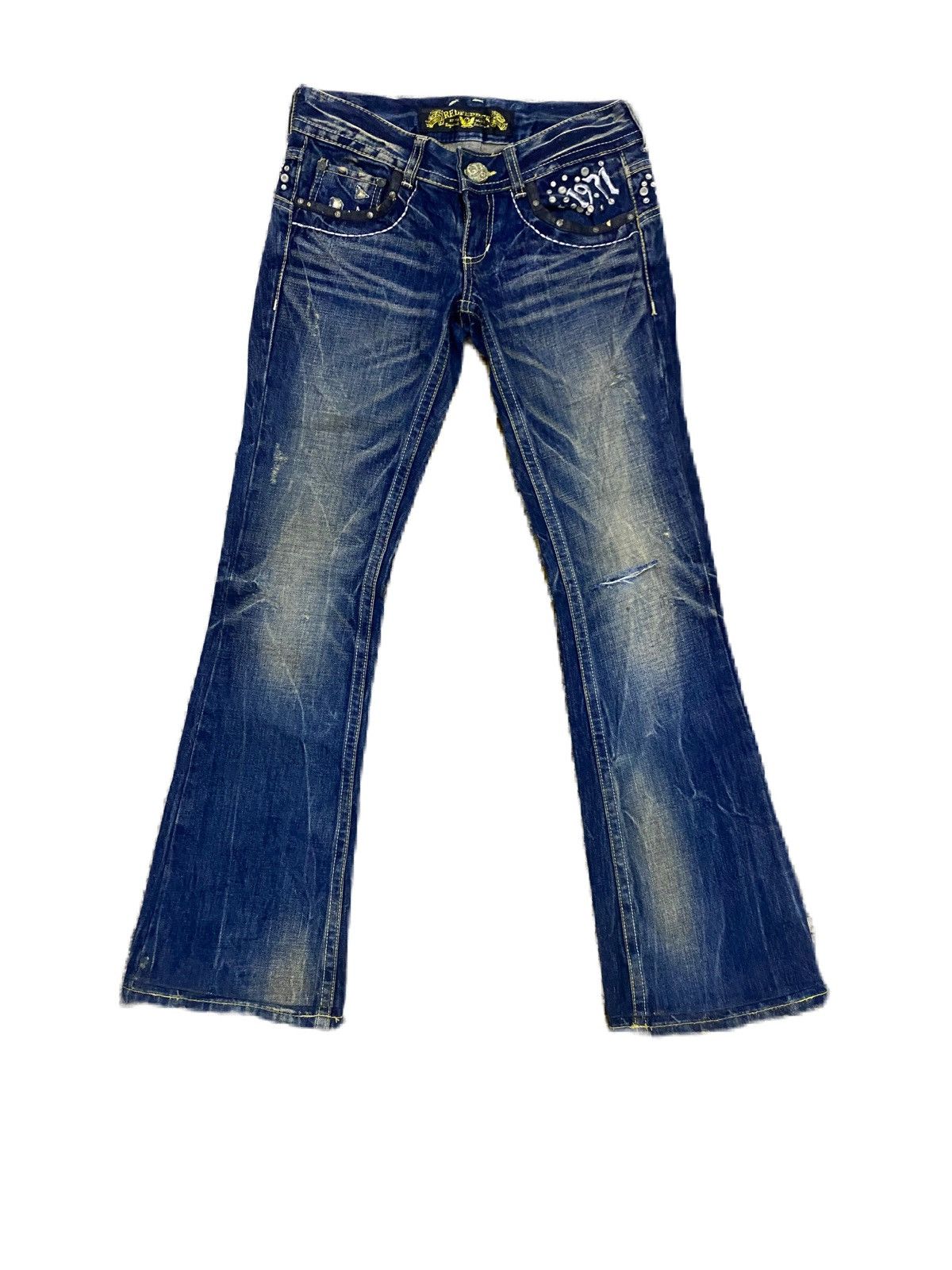 If Six Was Nine × Japanese Brand FLARE STYLE JIMMY HENDRIX RED PEPPER JEANS Size US 30 / EU 46 - 1 Thumbnail