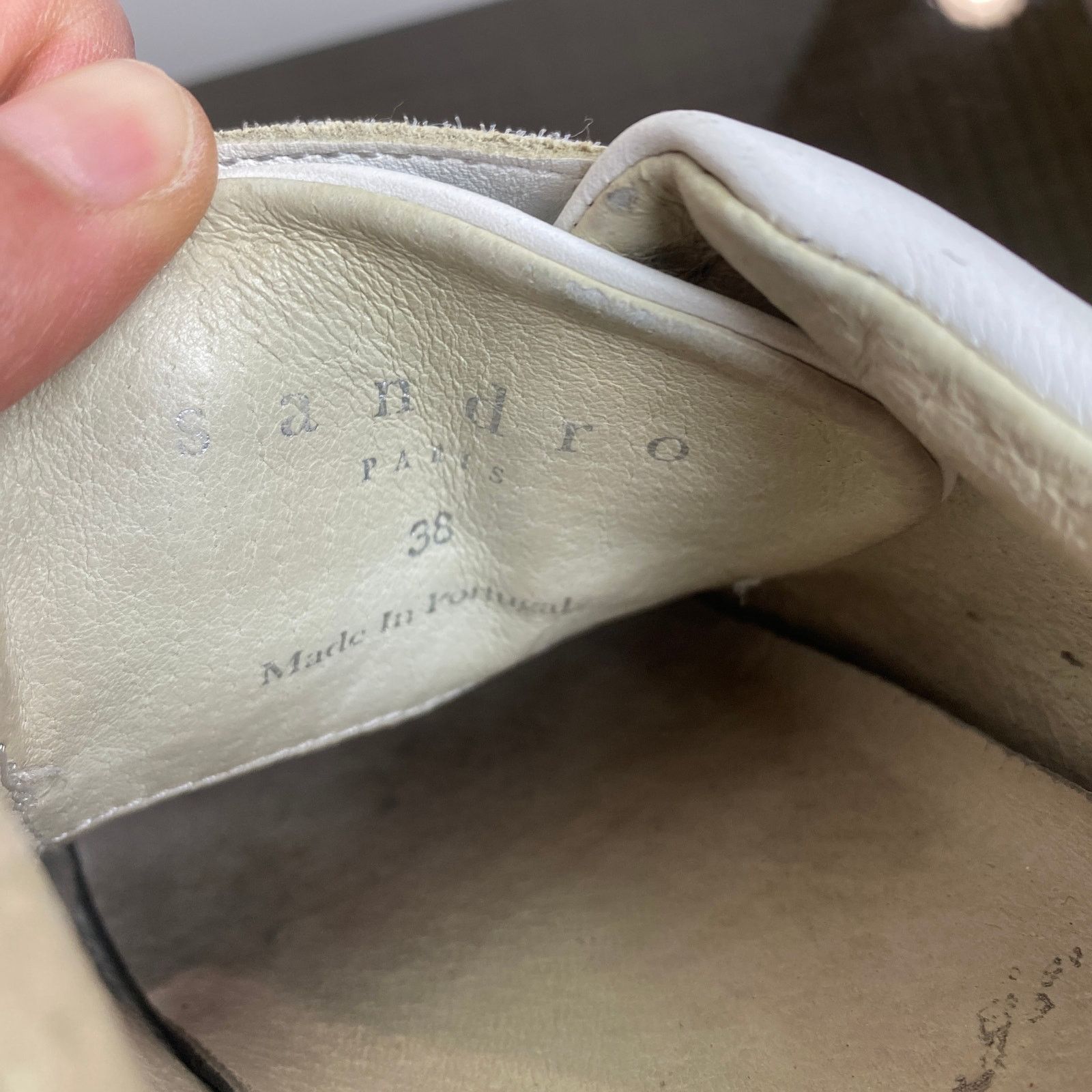 Sandro Sandro Paris Anita Blanc Leather Sneakers Trainers 38 US 8 Size US 8 / IT 38 - 8 Thumbnail