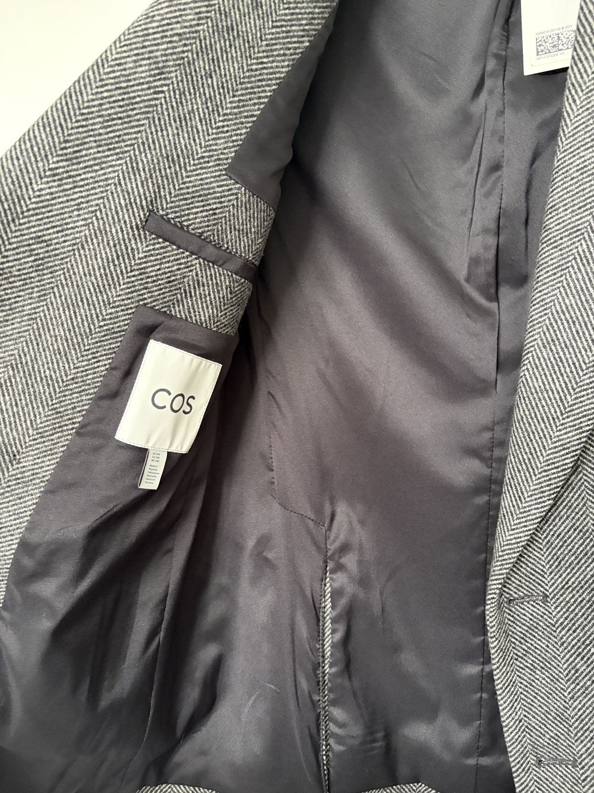 Cos COS Herringbone double breasted suit Size 34R - 8 Thumbnail