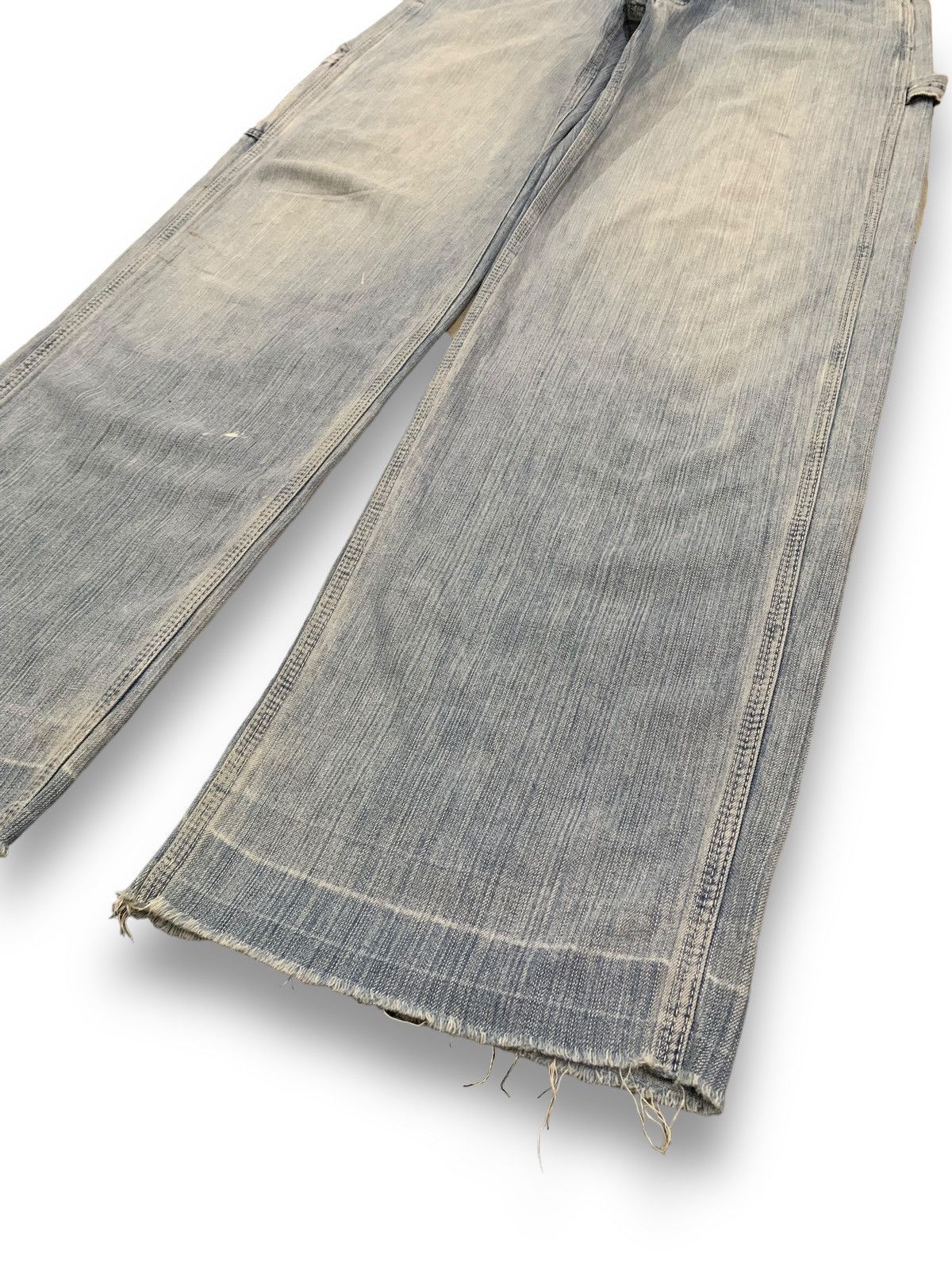 Edwin Rare Vintage Edwin Faded Baggy Frayed Leg Carpenter Jeans Size US 31 - 11 Thumbnail