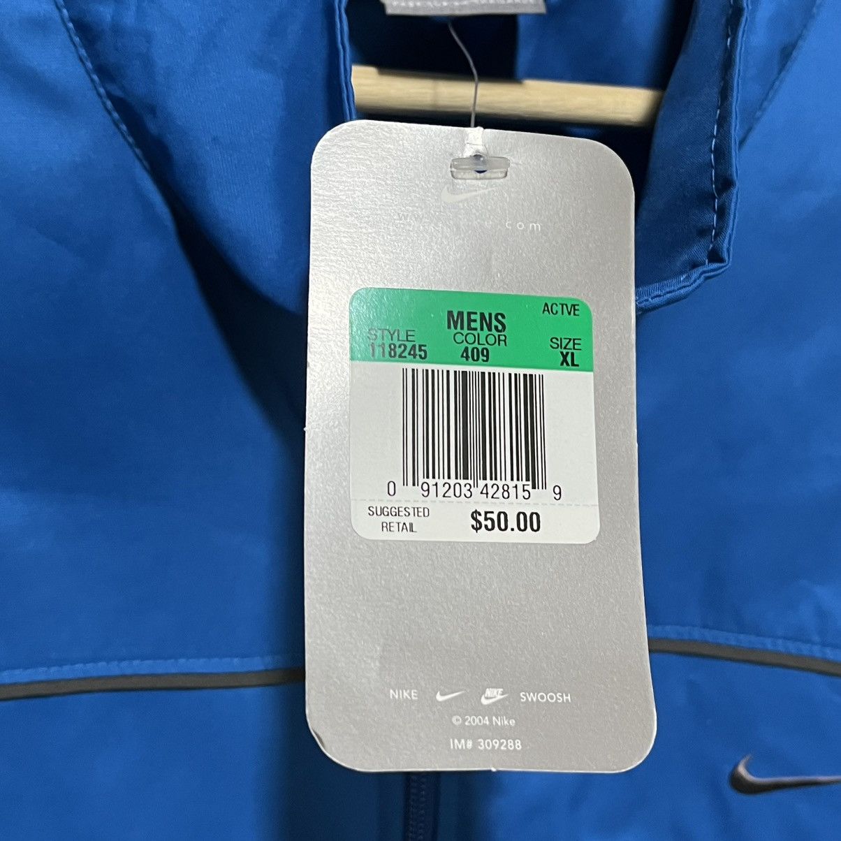 Nike VINTAGE Y2K NIKE EMBROIDERED ZIP UP WINDBREAKER TRACK JACKET Size US XL / EU 56 / 4 - 7 Thumbnail
