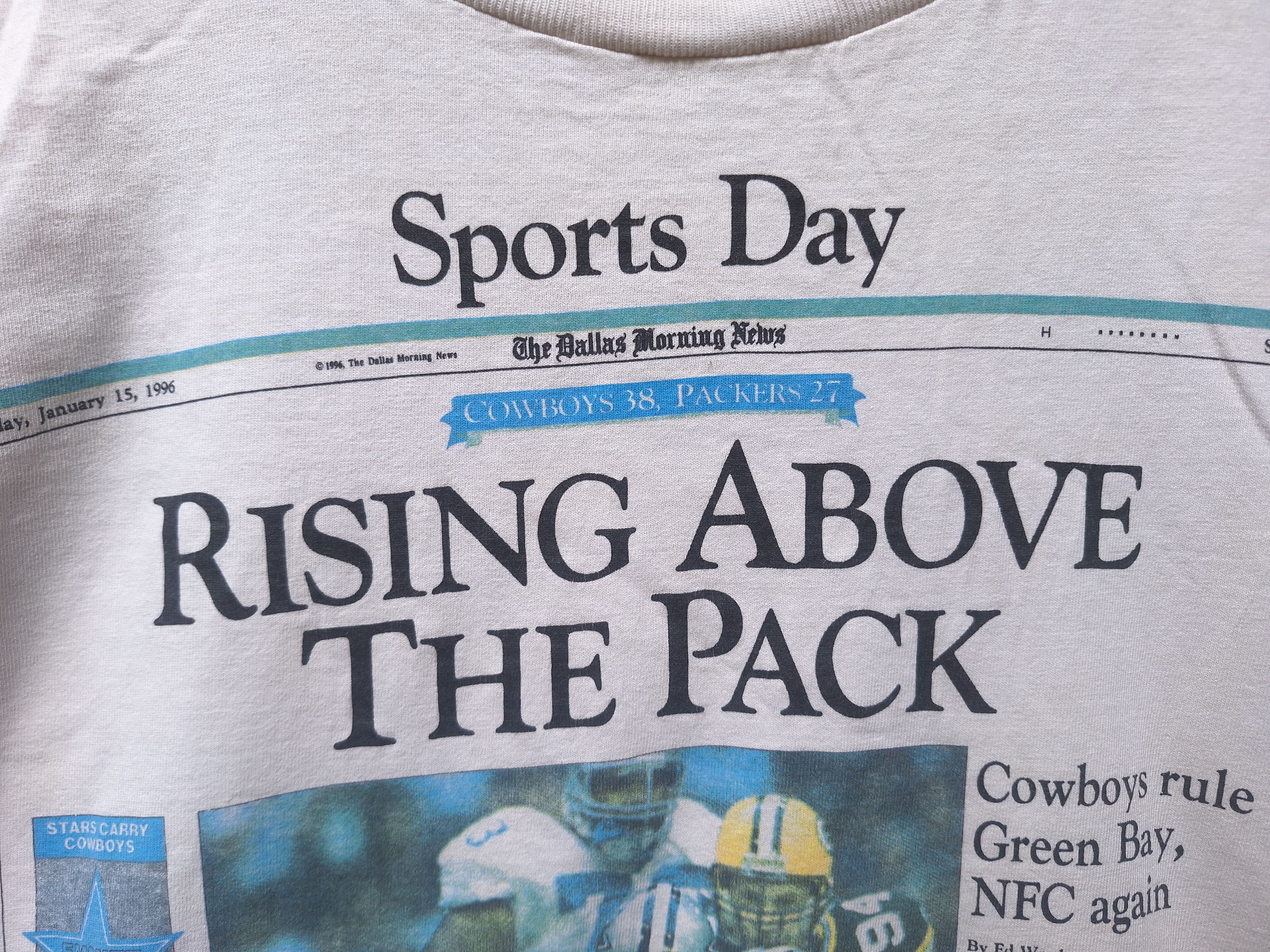 Band Tees × Vintage Dallas Cowboys newspaper print tee shirt Size US XL / EU 56 / 4 - 7 Thumbnail