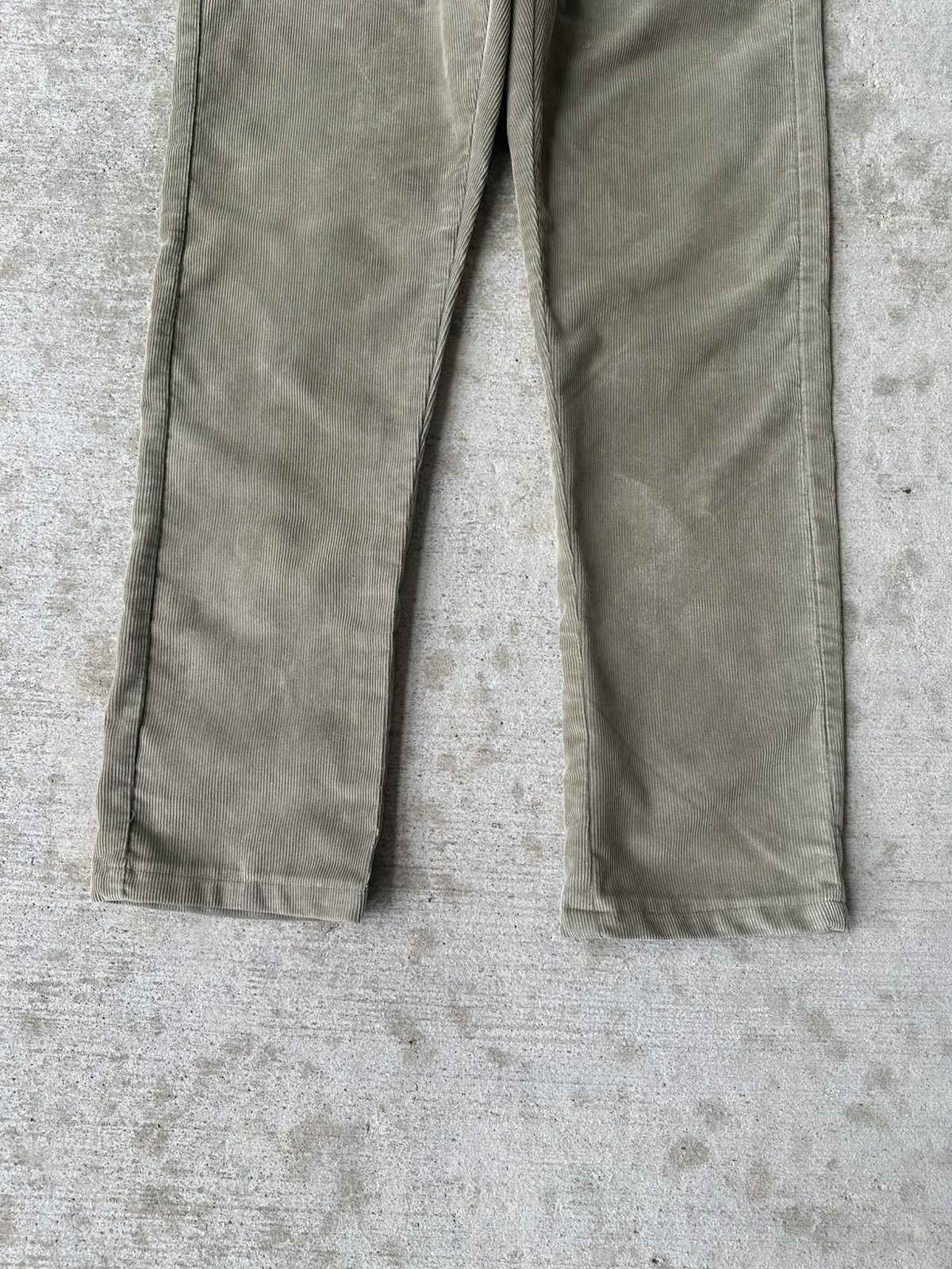 Other Vintage Olive Green Corduroy Pants Size US 33 - 3 Thumbnail