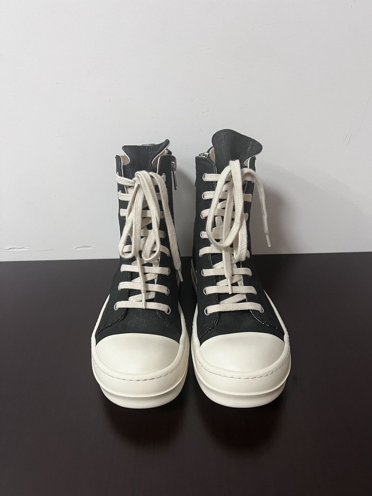 Rick Owens Drkshdw Rick owens ramones high top sneakers sz37 Size US 7 / IT 37 - 3 Thumbnail