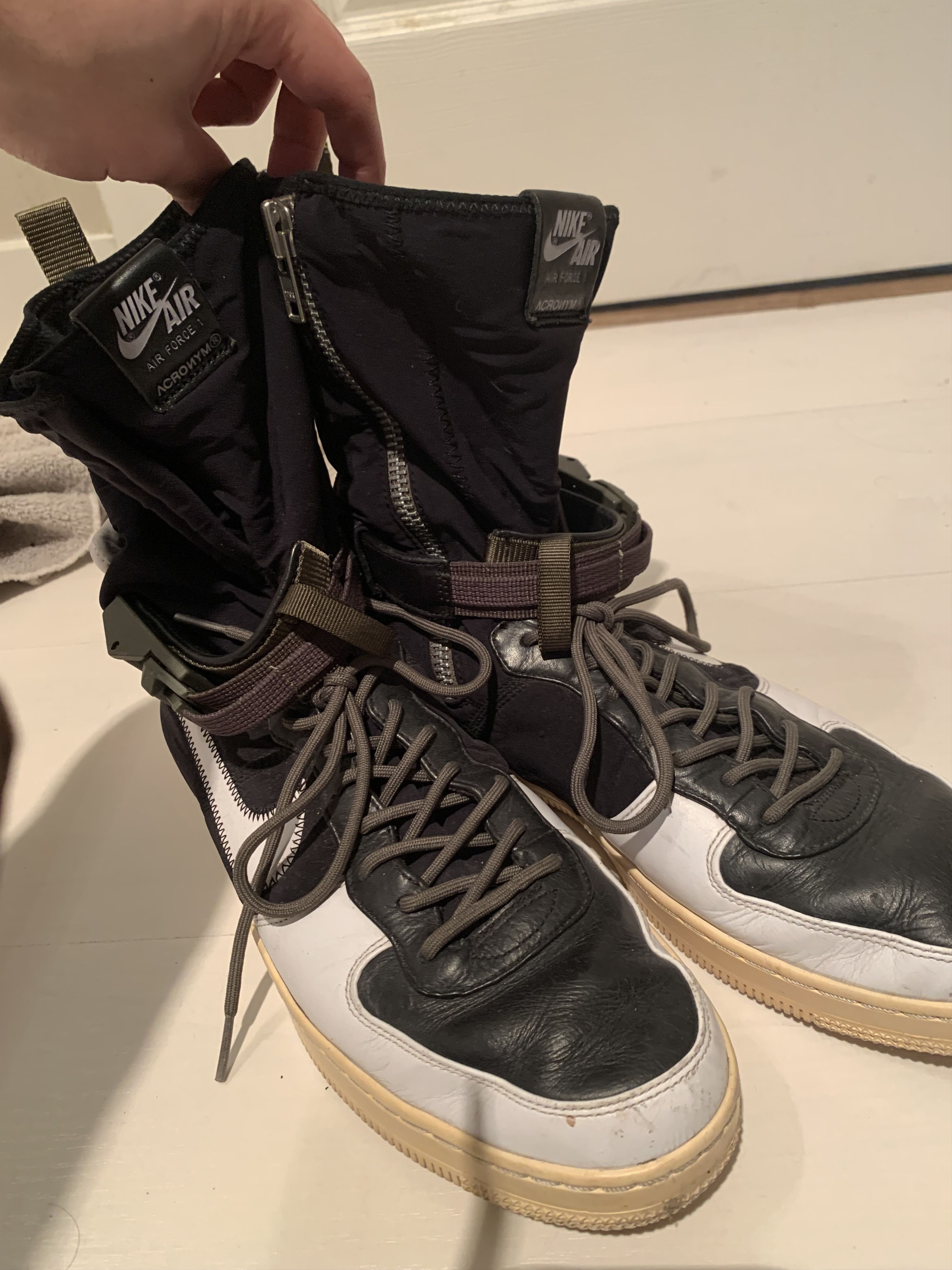 Acronym × Nike Nike Acronym Downtown AF1 Black/White Hi SP Size 11 Size US 10 / EU 43 - 2 Thumbnail