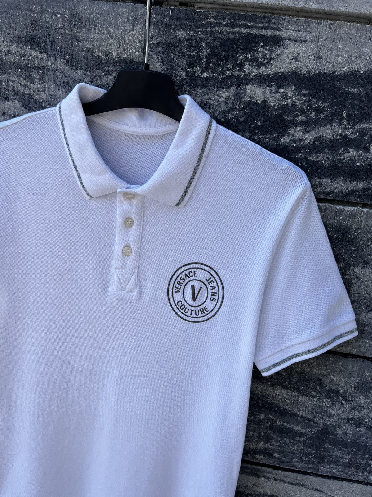 Versace × Versace Jeans Couture 🔴VERSACE JEANS COUTURE LOGO LUXURY POLO STREETWEAR Y2K SHIRT Size US S / EU 44-46 / 1 - 3 Thumbnail