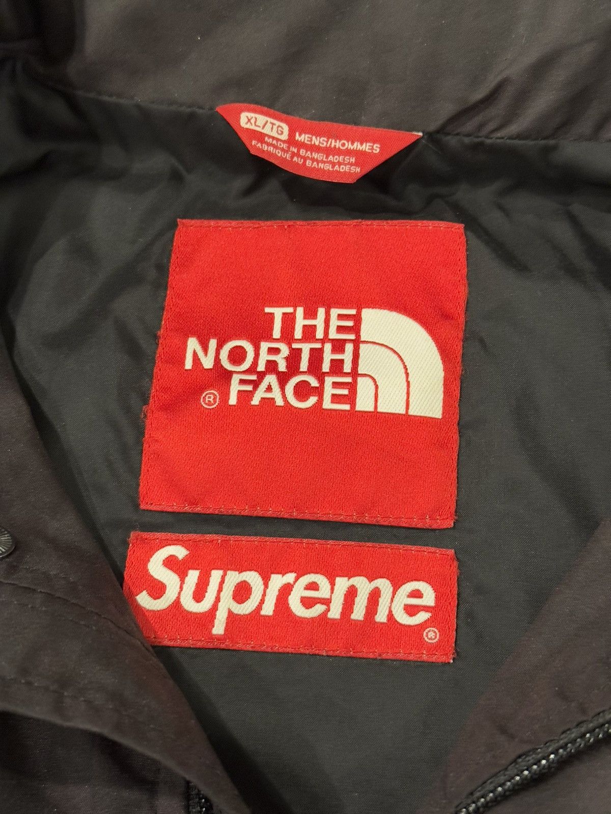 Supreme × The North Face Black Checkered Hooded TNF Pullover Jacket Windbreaker Size US XL / EU 56 / 4 - 10 Thumbnail