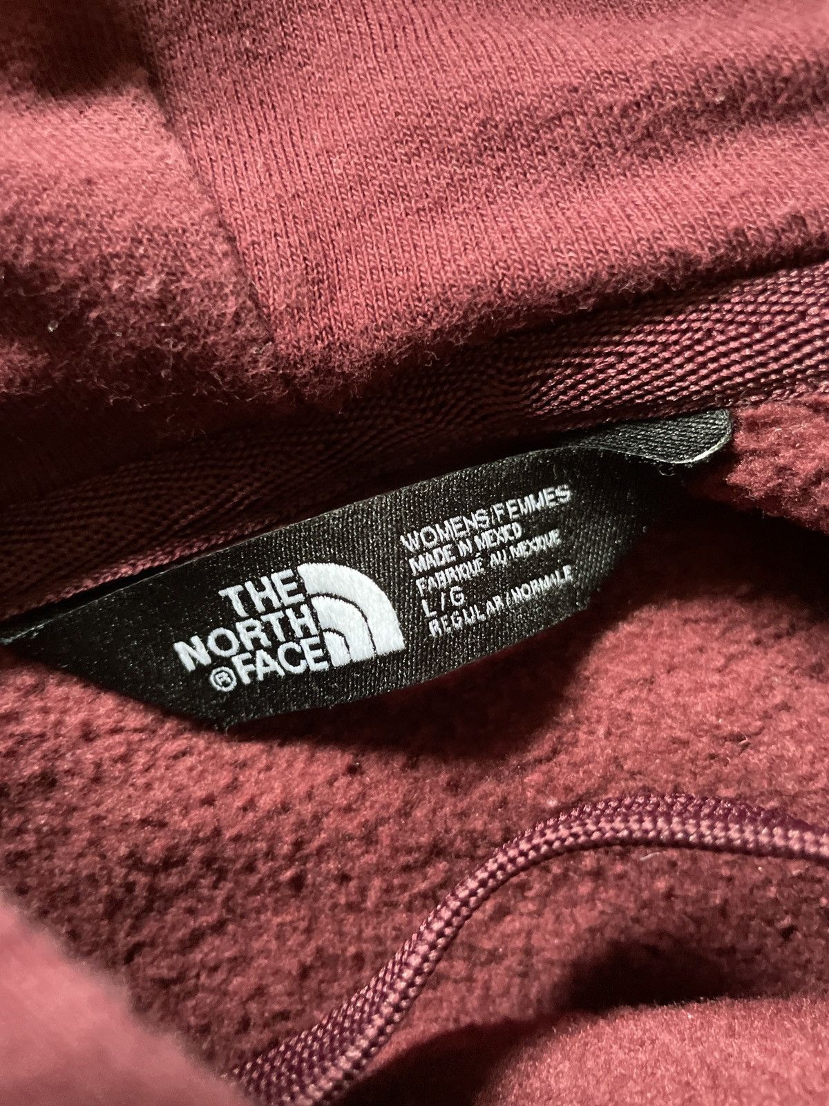 The North Face Maroon and Gold North Face Hoodie Size L / US 10 / IT 46 - 2 Thumbnail