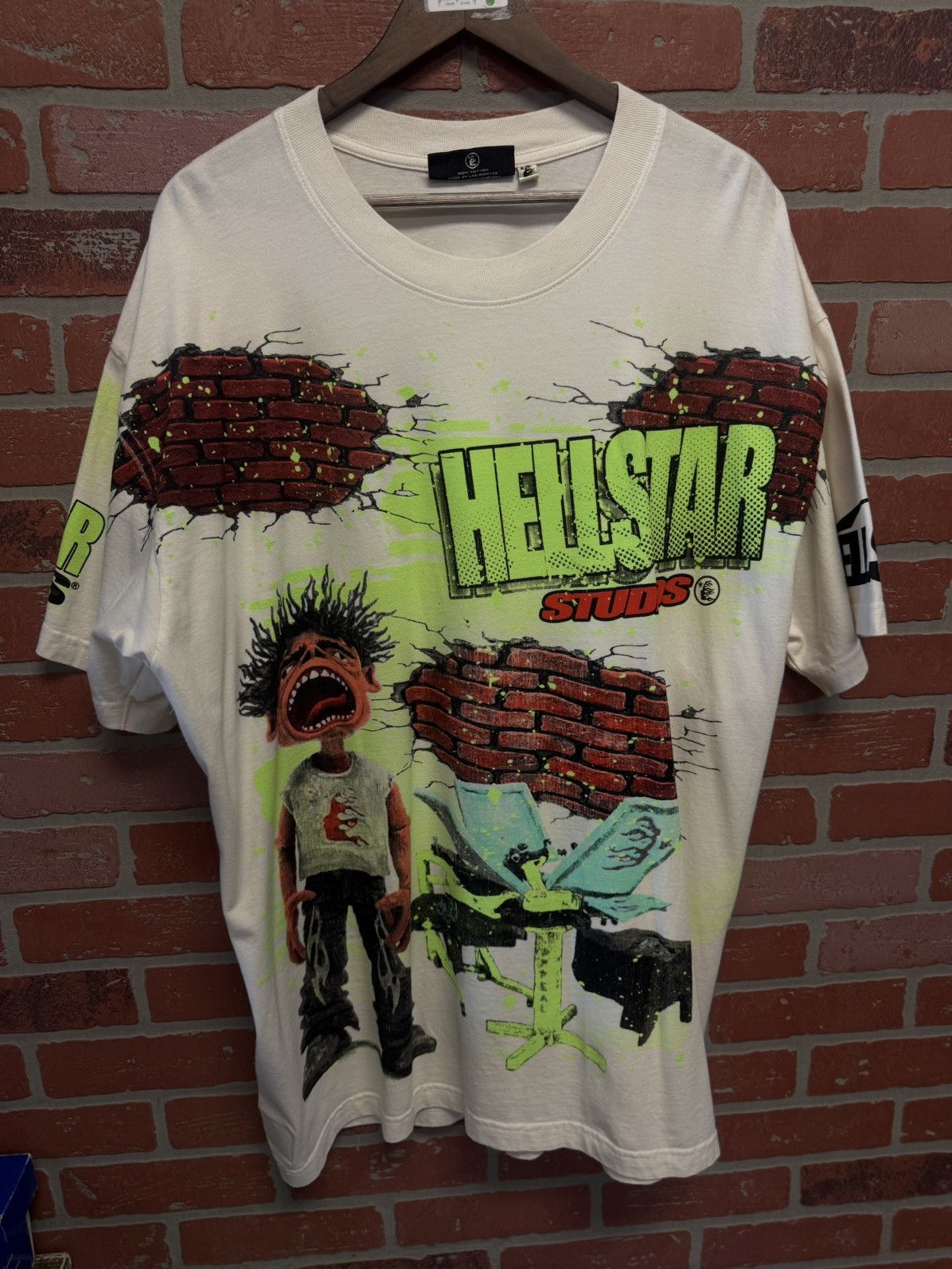HELLSTAR Hellstar “Brick Wall” Tee Shirt Size XXL (NEW) Size US XXL / EU 58 / 5 - 1 Thumbnail