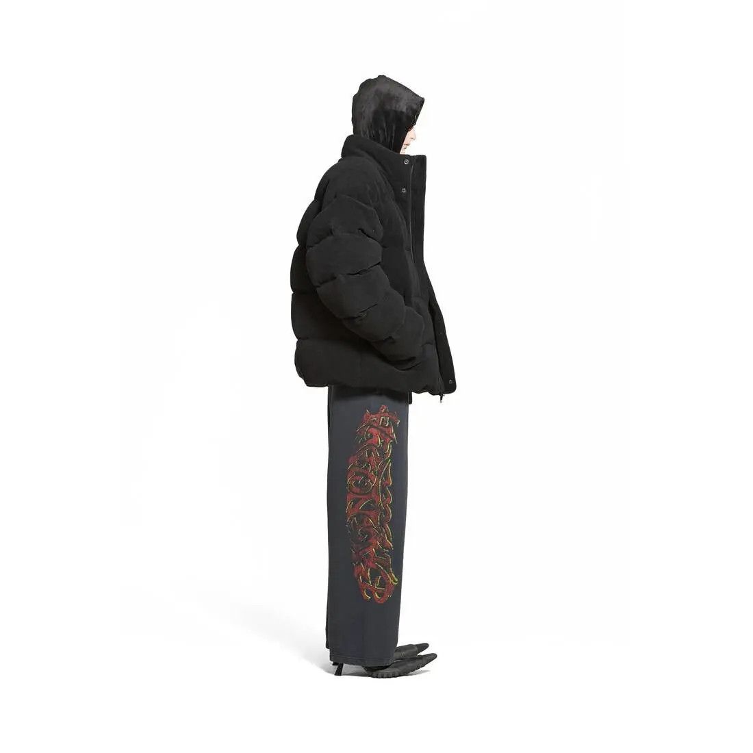 Balenciaga o1la1rc1a0725 Offshore Baggy Sweatpants & Joggers in Black Size US 34 / EU 50 - 3 Thumbnail