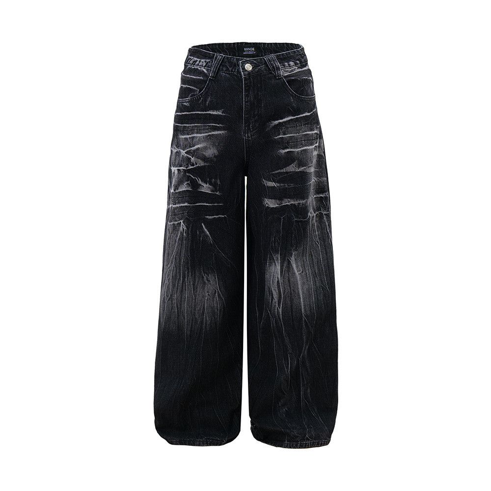 Japanese Brand × Jean Men's oversize hip-hop trendy tie-dye jeans y2k Size US 34 / EU 50 - 1 Thumbnail