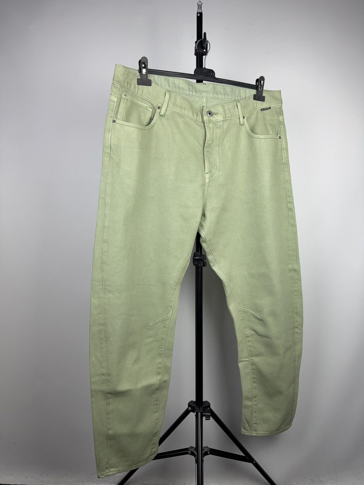 G-Star Retro 00s Avant Garde G-Star RAW 3D Tapered Mint Green Jeans Size US 36 / EU 52 - 1 Thumbnail