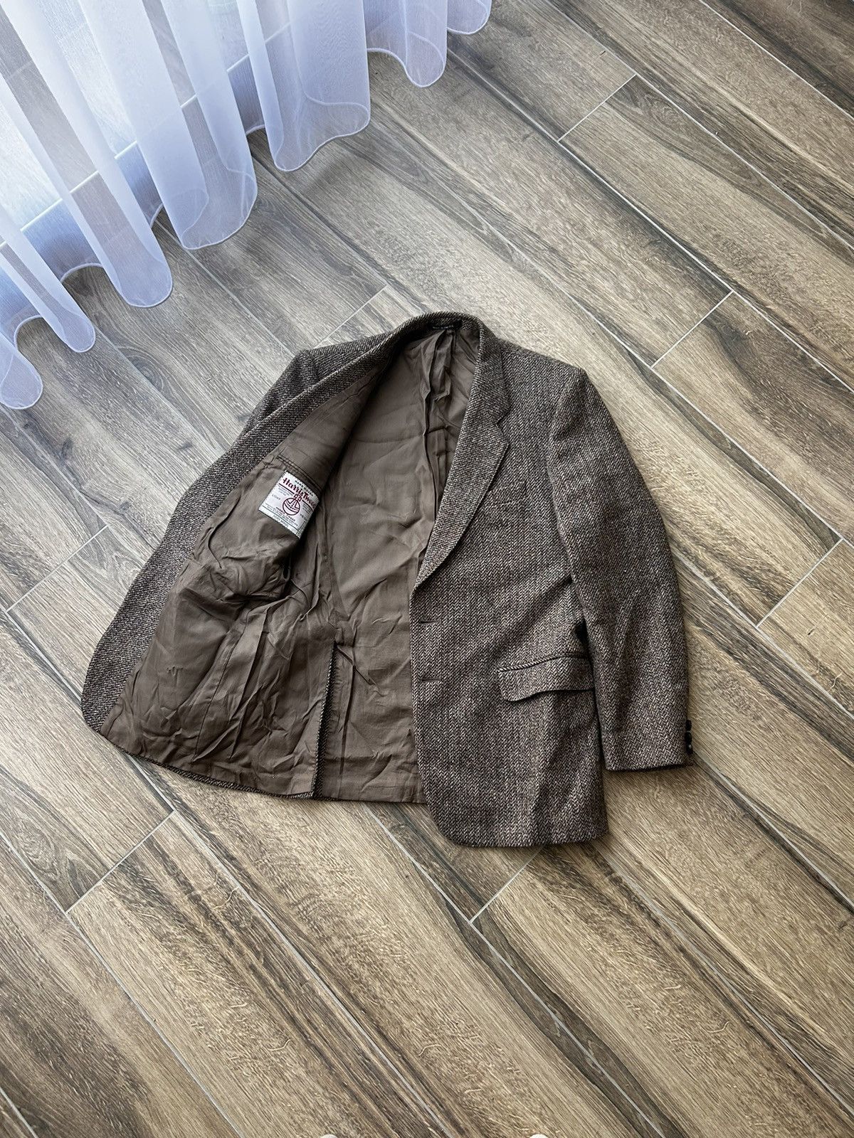 Designer × Harris Tweed × Japanese Brand Harris Tweed Made in U.K wool suits mens Size 40R - 2 Thumbnail
