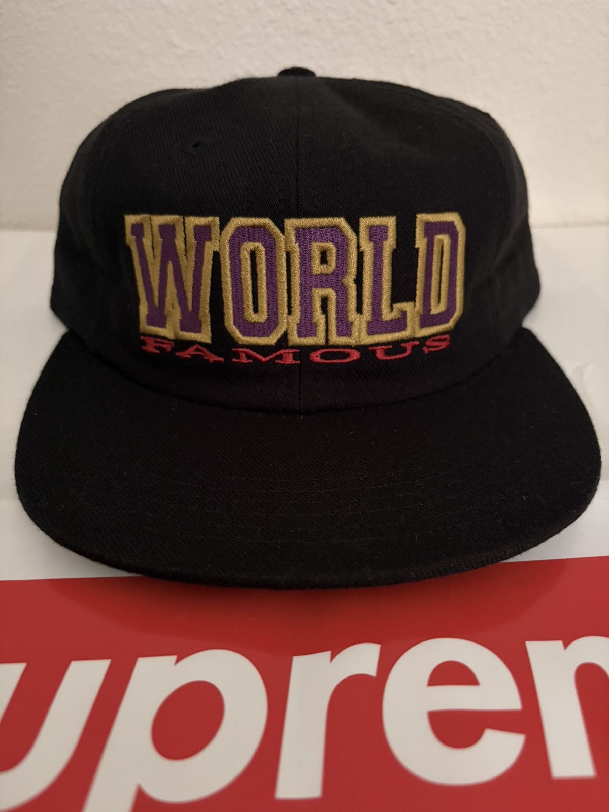 Supreme Supreme World Famous cap Black Size ONE SIZE - 1 Thumbnail