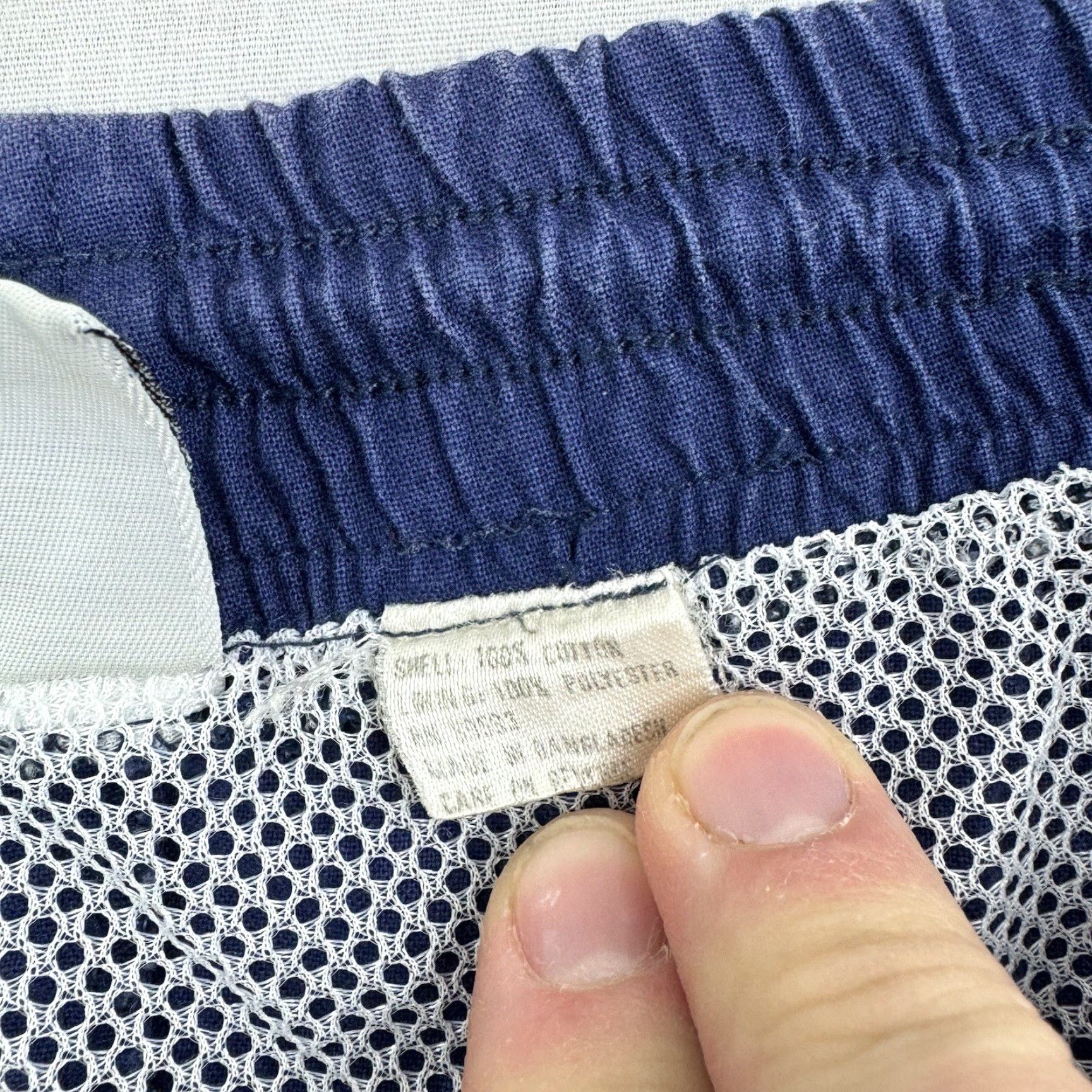 Vintage VINTAGE Key Elements Swim Trunks Adult Large Blue Green Striped Shorts Beach 90s Size US 33 - 5 Thumbnail
