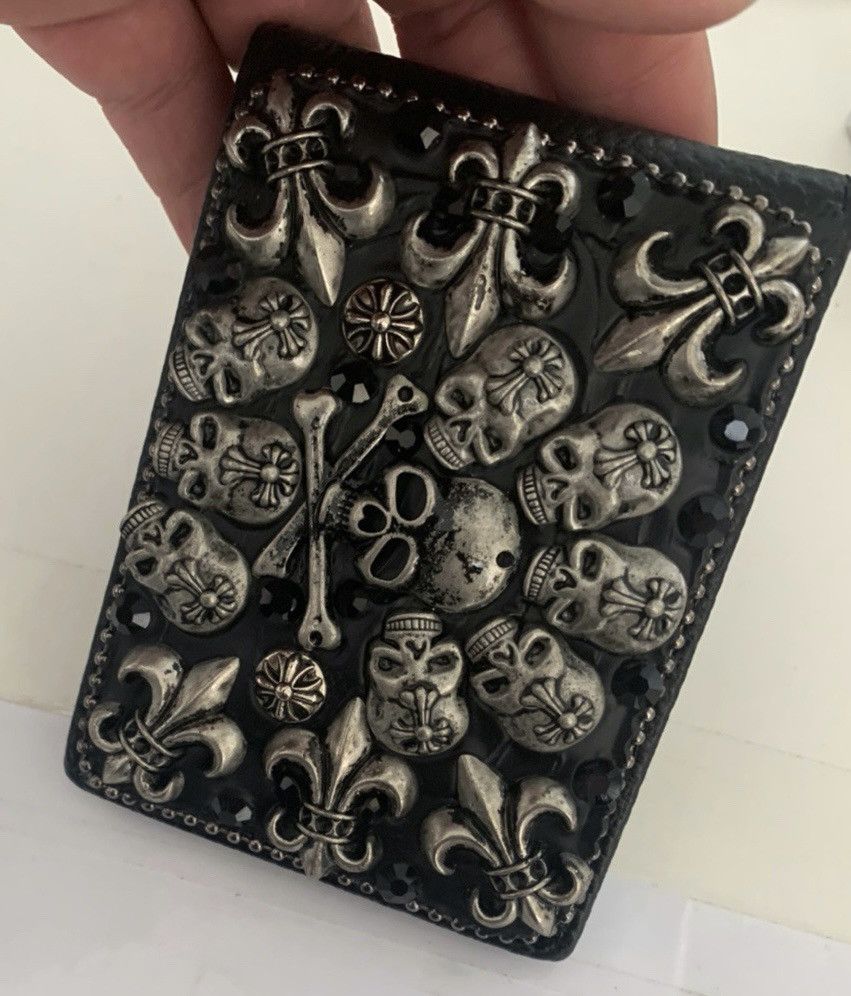 Other × Vintage Retro punk skull skeleton leather card case holder wallet Size ONE SIZE - 5 Thumbnail