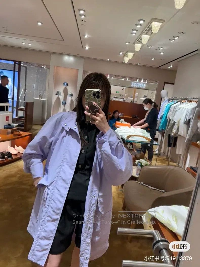 Hermes Hermes Long purple trench coat Size US M / EU 48-50 / 2 - 7 Thumbnail
