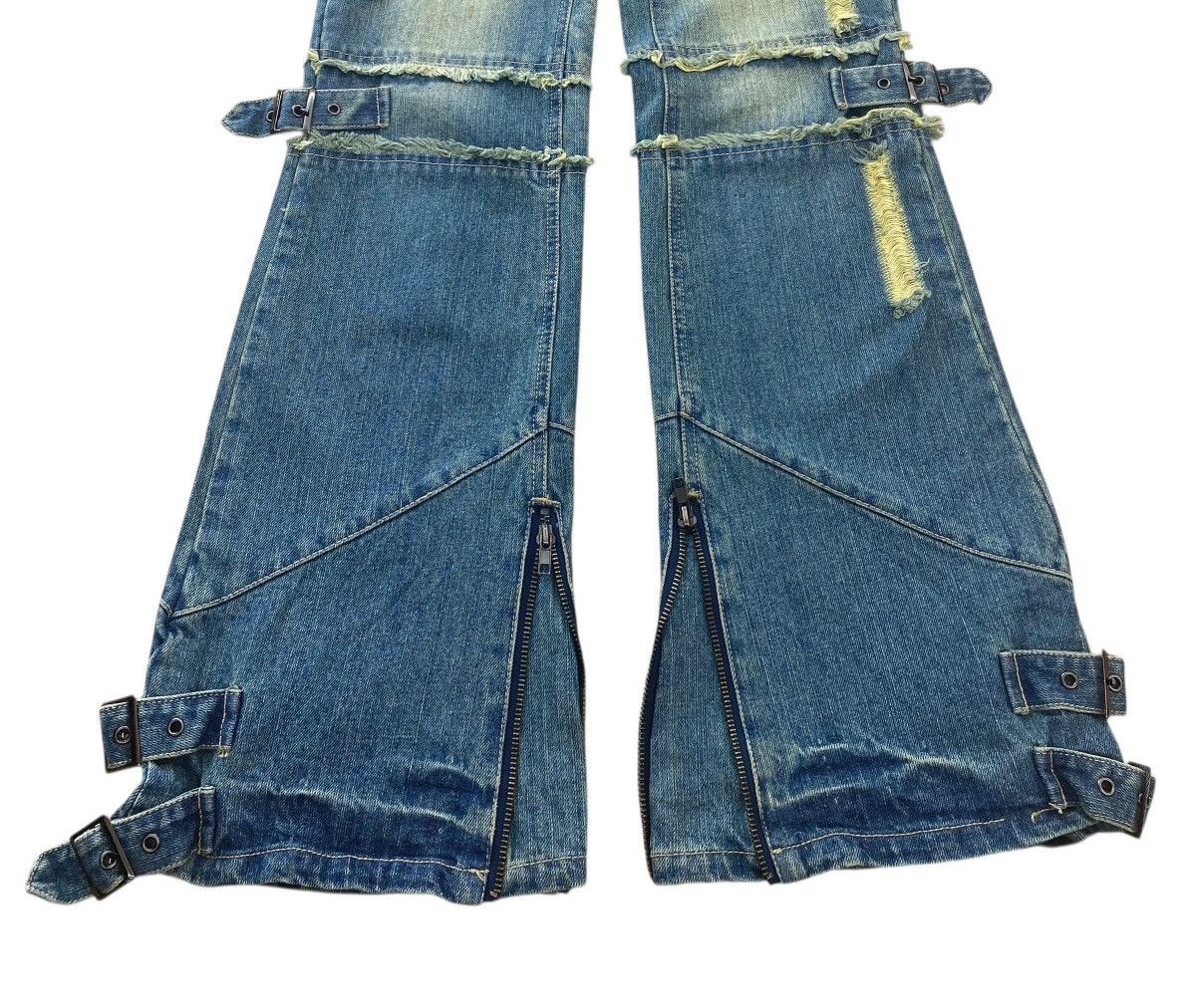 Japanese Brand Japanese Brand 2000s Roshell Gimmick Studded Bondage Flare Size US 28 / EU 44 - 5 Thumbnail