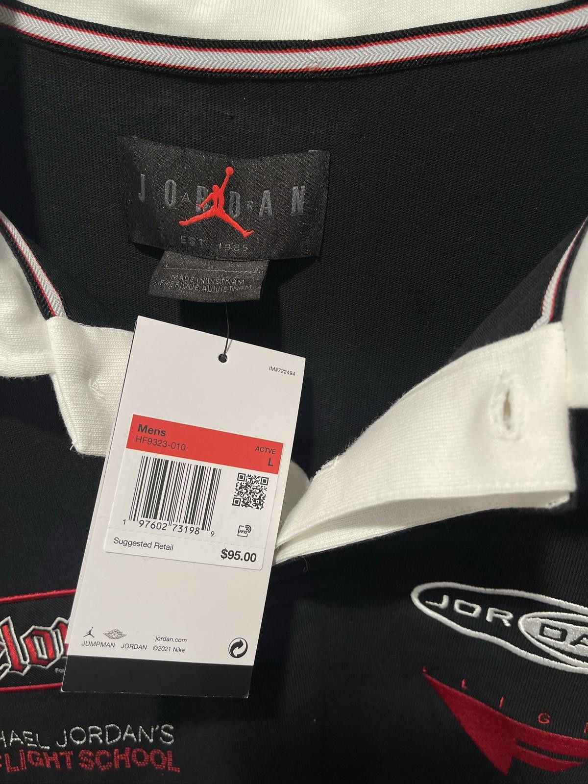 Jordan Brand Jordan Flight School Rugby Polo Size US L / EU 52-54 / 3 - 2 Thumbnail