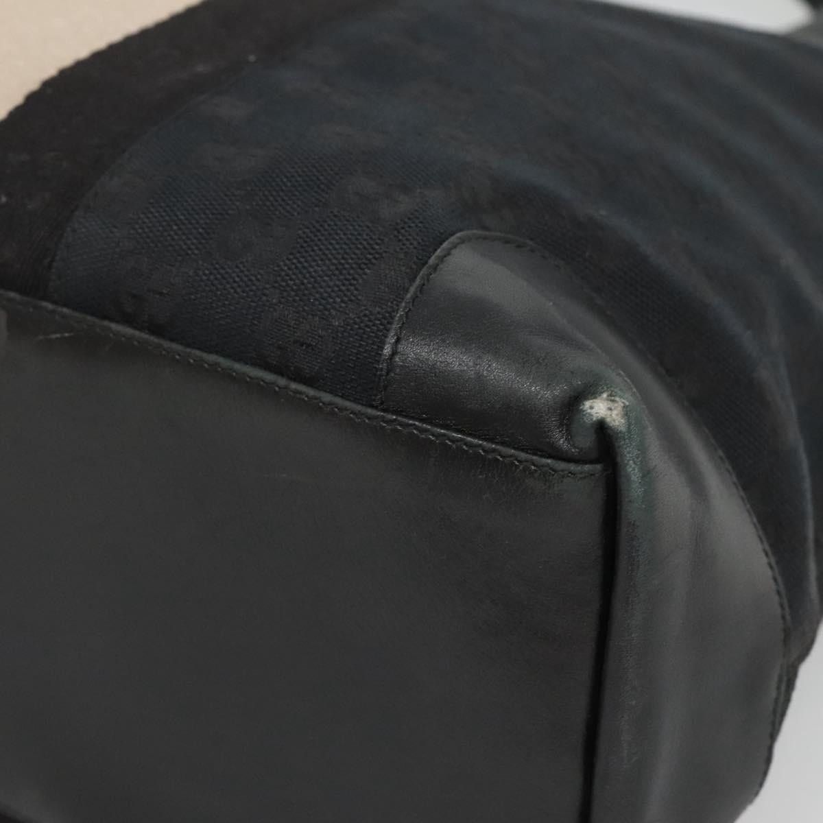 Gucci GUCCI GG Canvas Sherry Line Hand Bag Black Silver 002 002 Size ONE SIZE - 10 Thumbnail