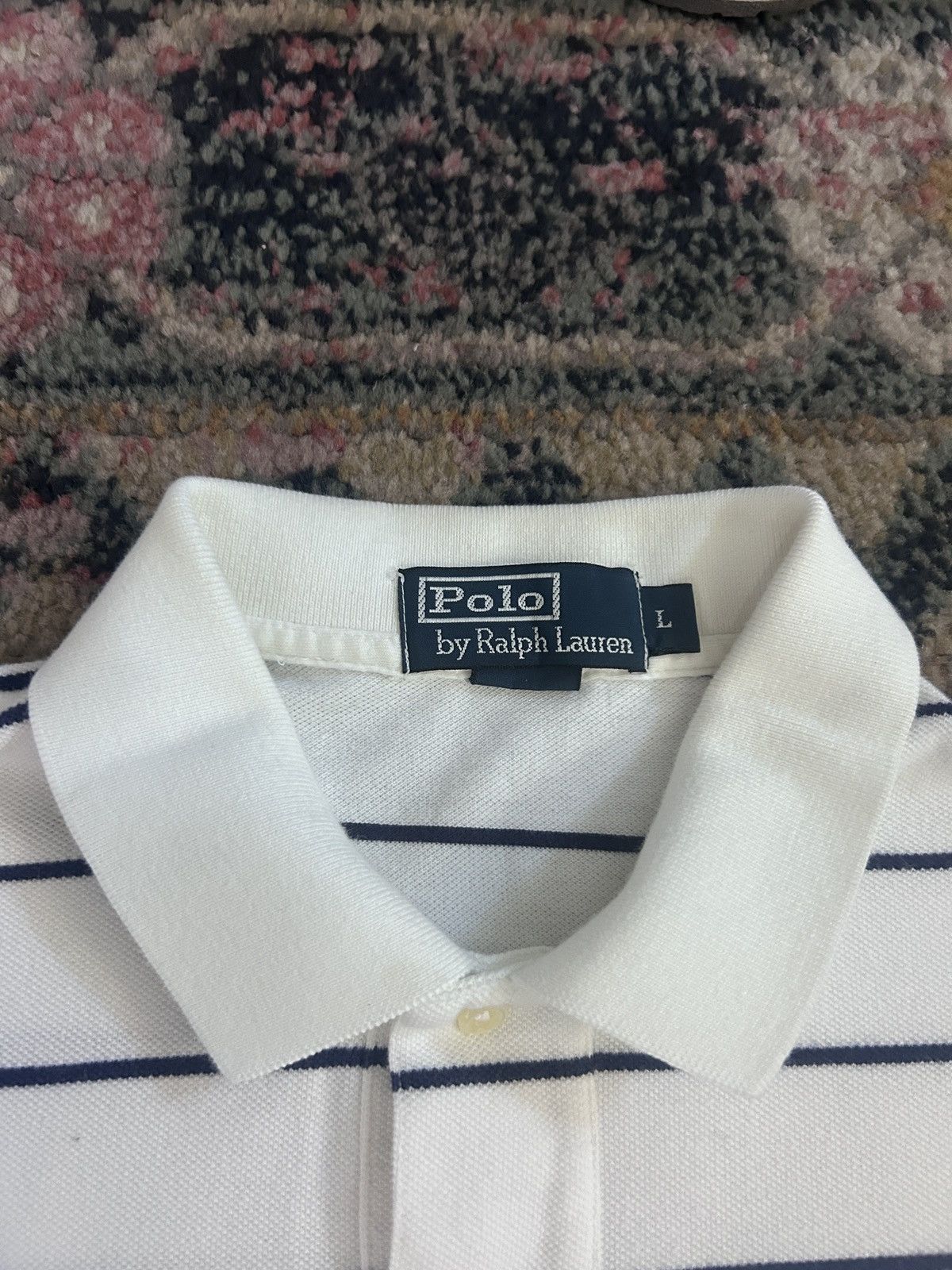 Polo Ralph Lauren Vintage 1990s Polo by Ralph Lauren Striped Polo Shirt Size US L / EU 52-54 / 3 - 3 Thumbnail