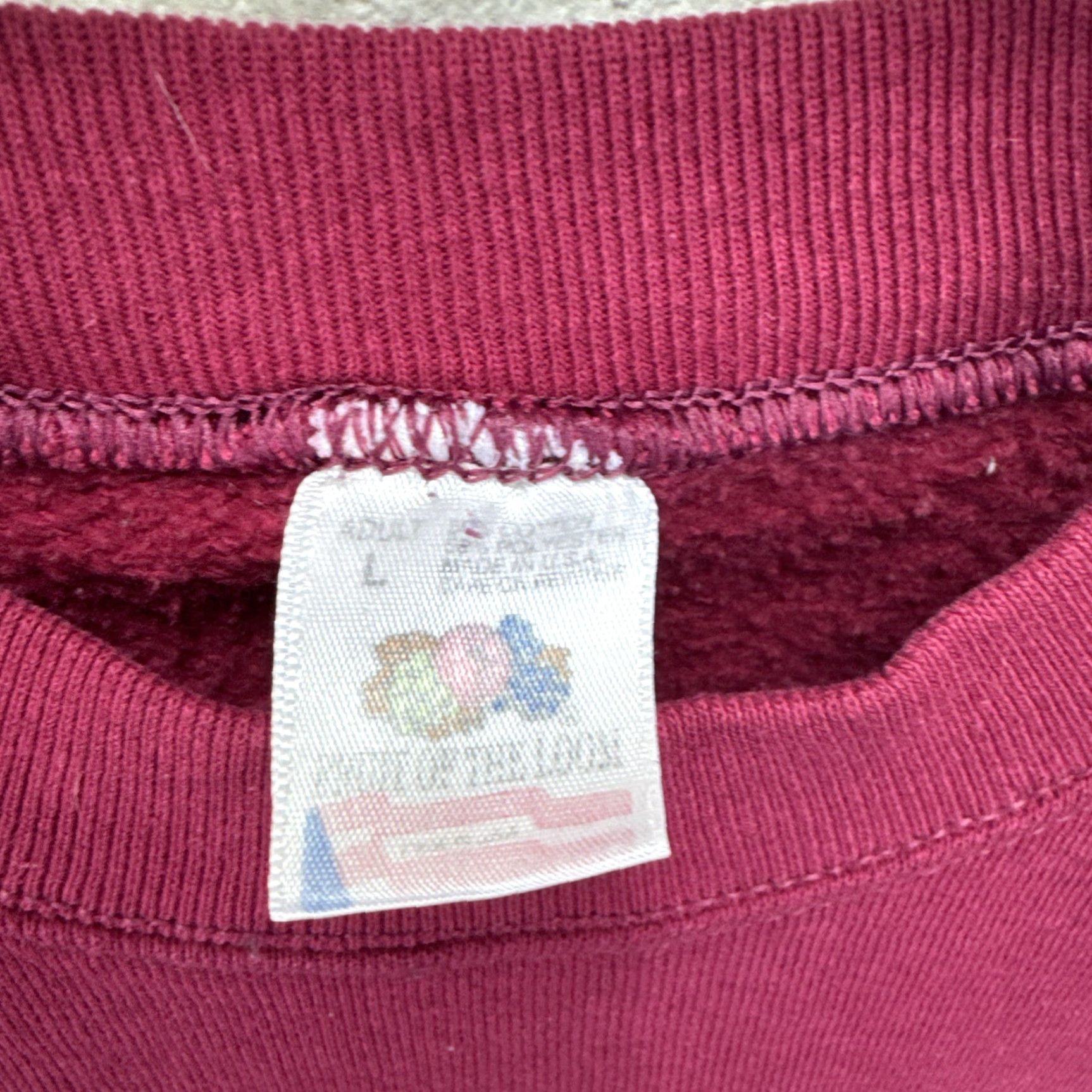 Fruit Of The Loom VINTAGE Fruit of the Loom Sweatshirt Crew Neck Large Red Michigan Barn Butterfly Graphic Print Unisex Adults 90s Grunge Fashion Size US L / EU 52-54 / 3 - 3 Thumbnail