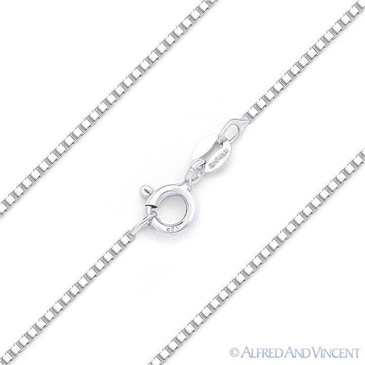 Other 1mm Classic Box Link Italian Chain Bracelet Size 9" Size ONE SIZE - 1 Thumbnail